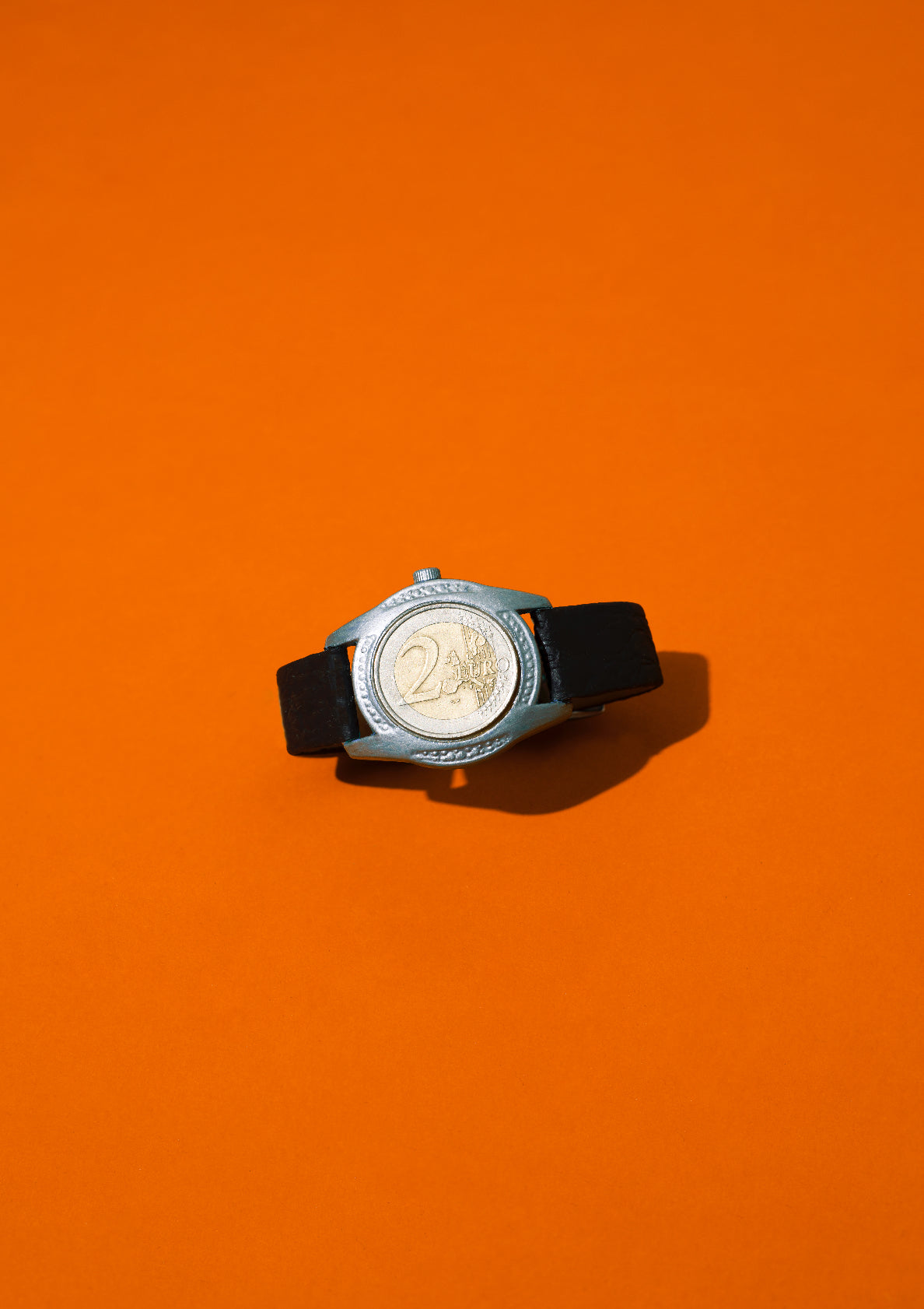 Time is money / A watch with coin as a clock face / Pop art style photo print