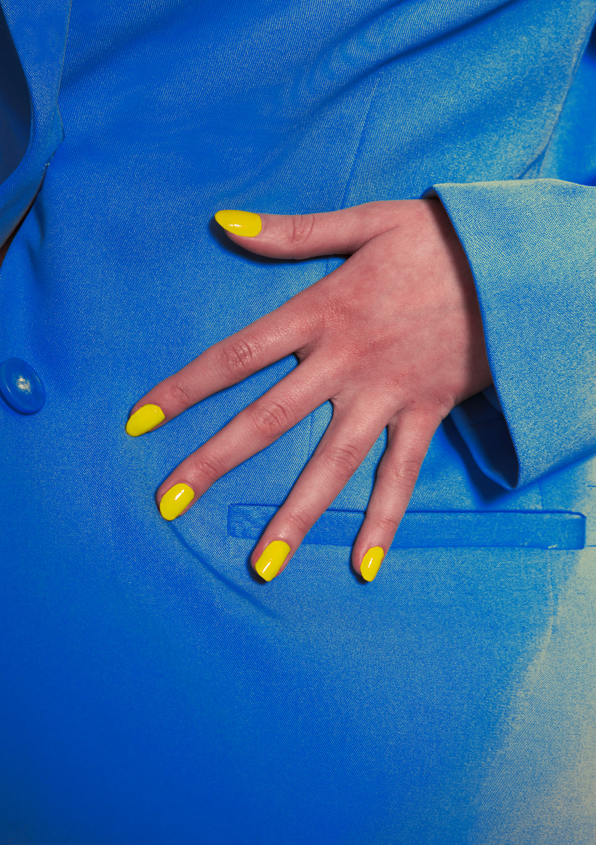 Boss Lady / Colourful painted nails and blazer / Pop art style photo print