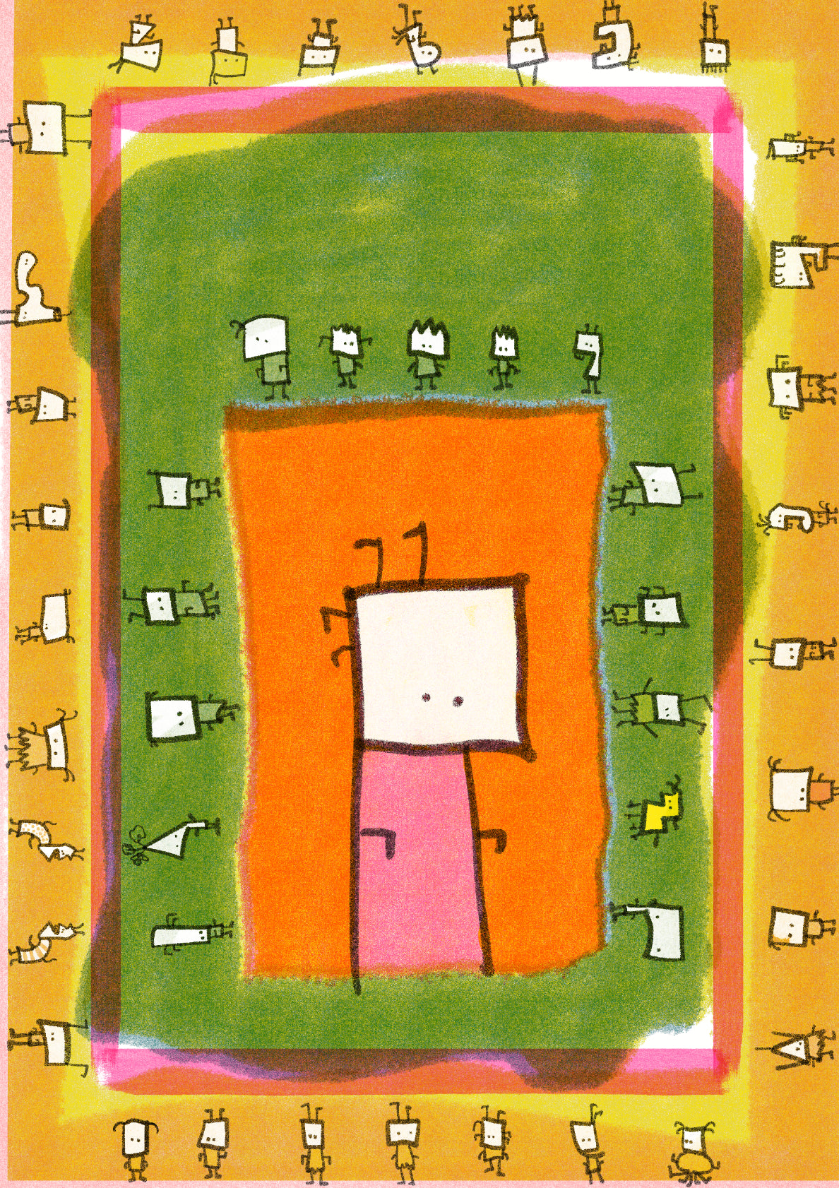 Portrait of Dr. Krichur, w. Decorated Frame