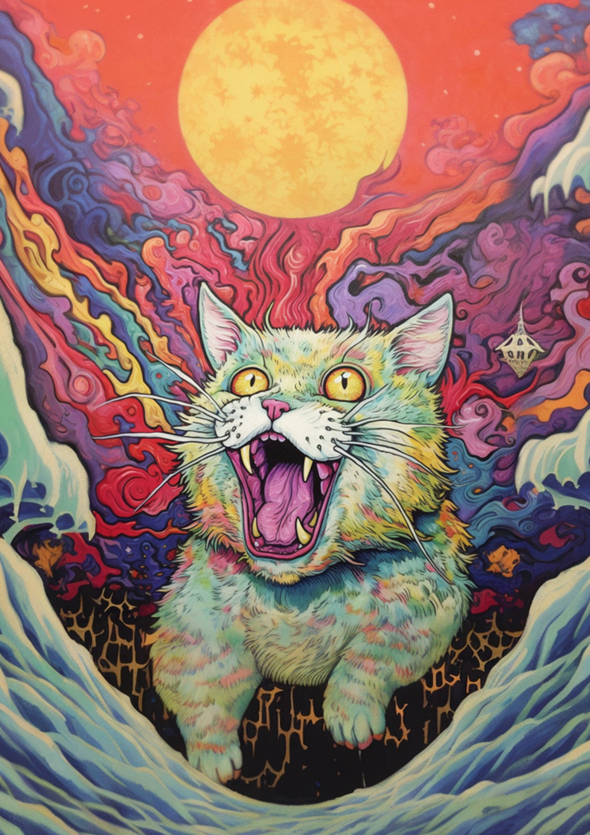 Psychedelic Cat