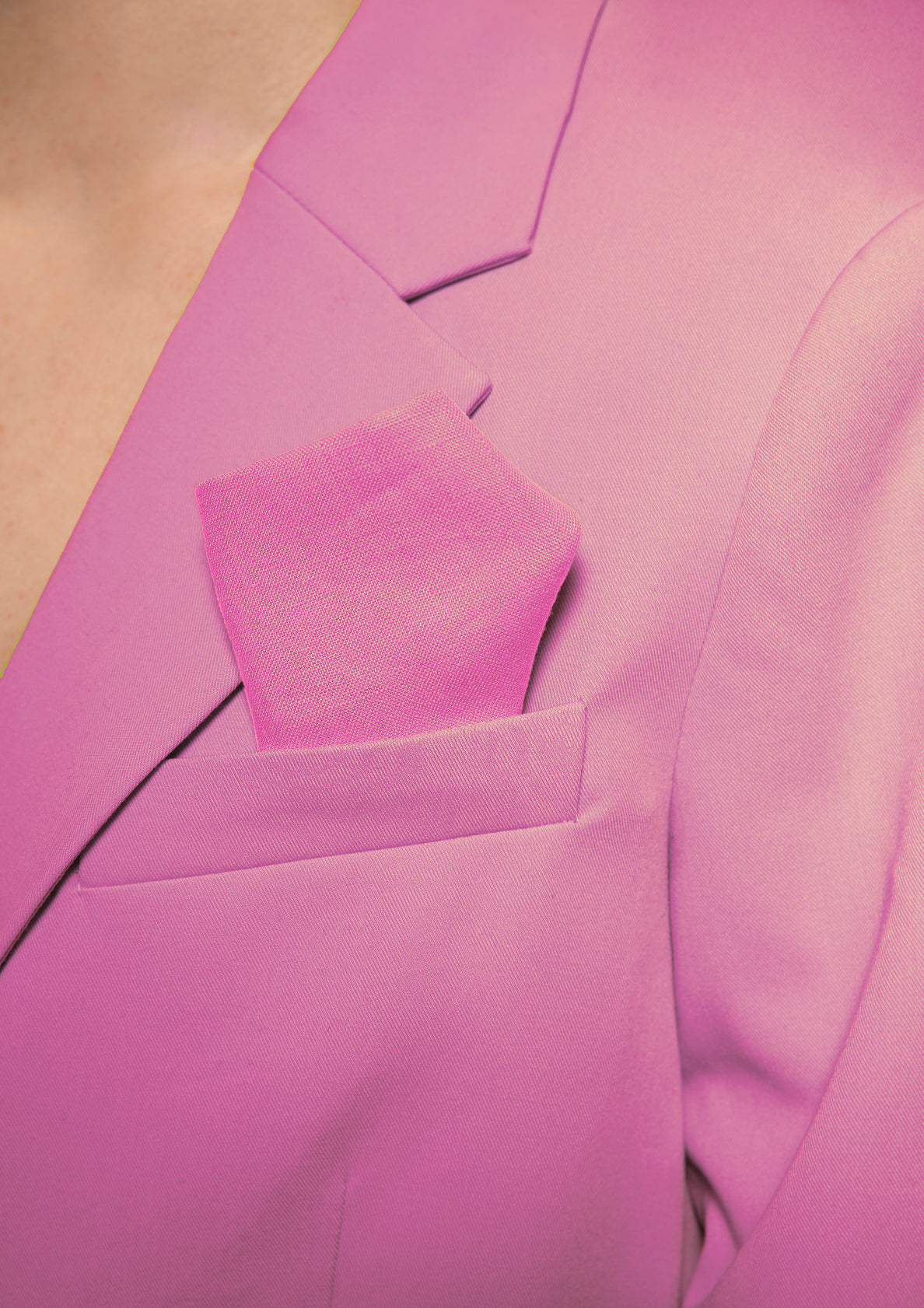 Boss lady with blazer and tissue in pocket / pop art style photo print