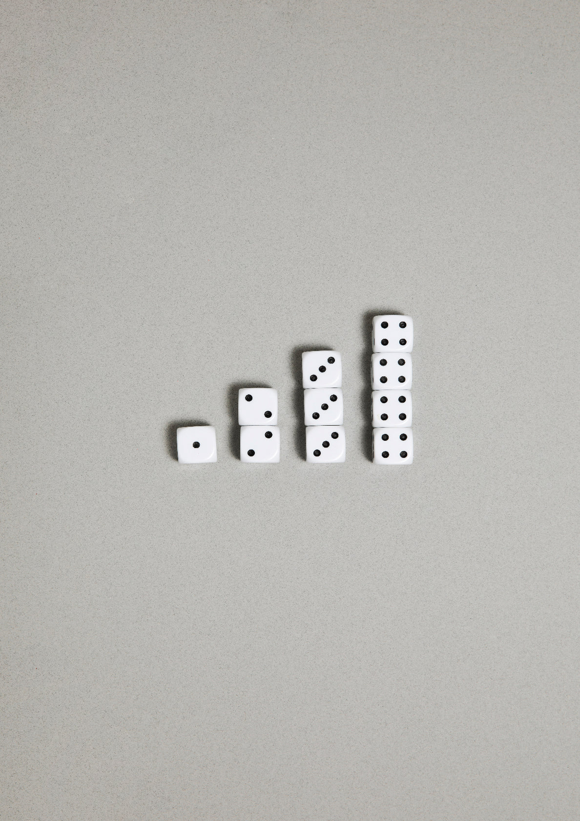 Dice geometry / minimal style photo print