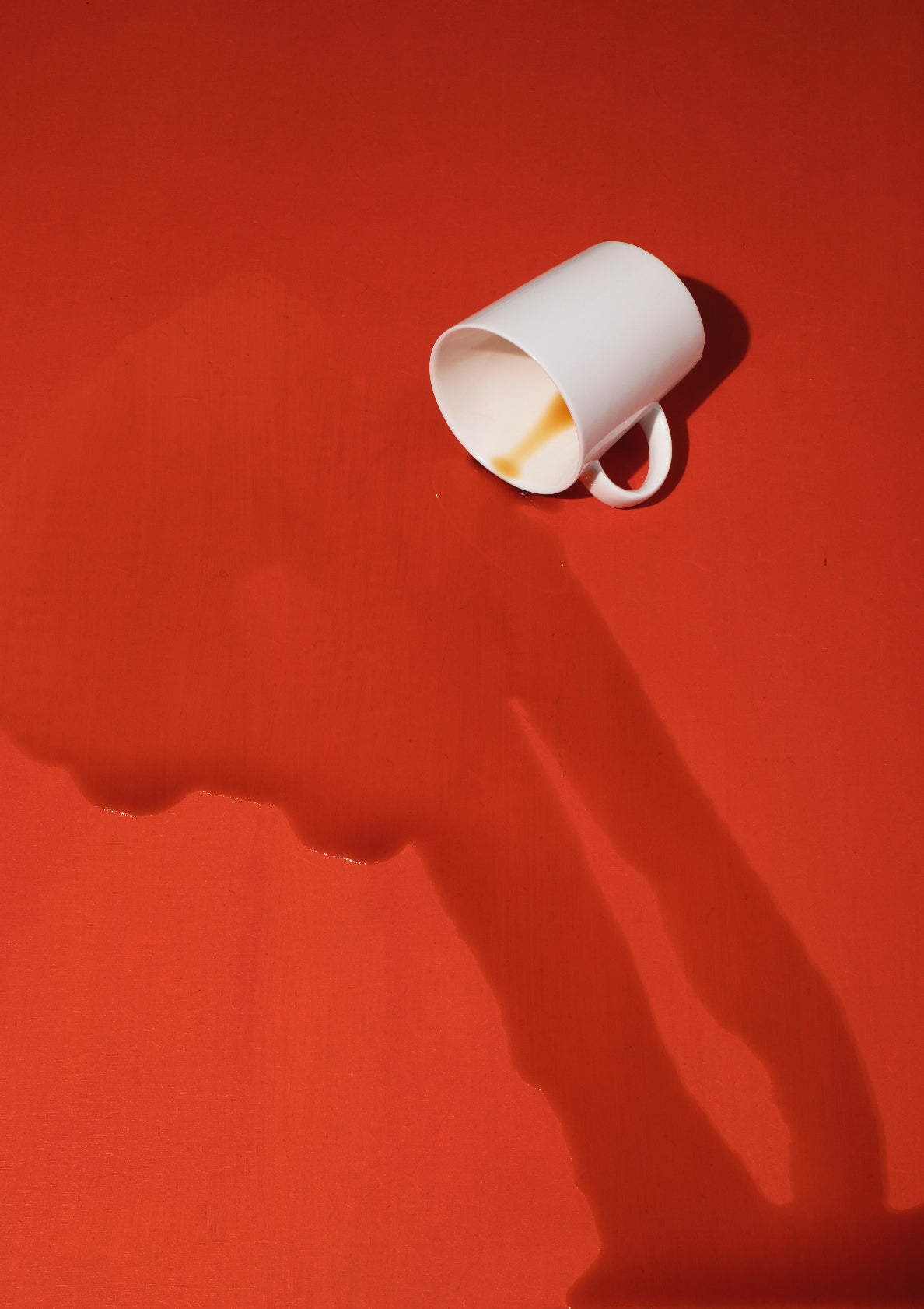 Fallen coffeecup / pop art style photo print