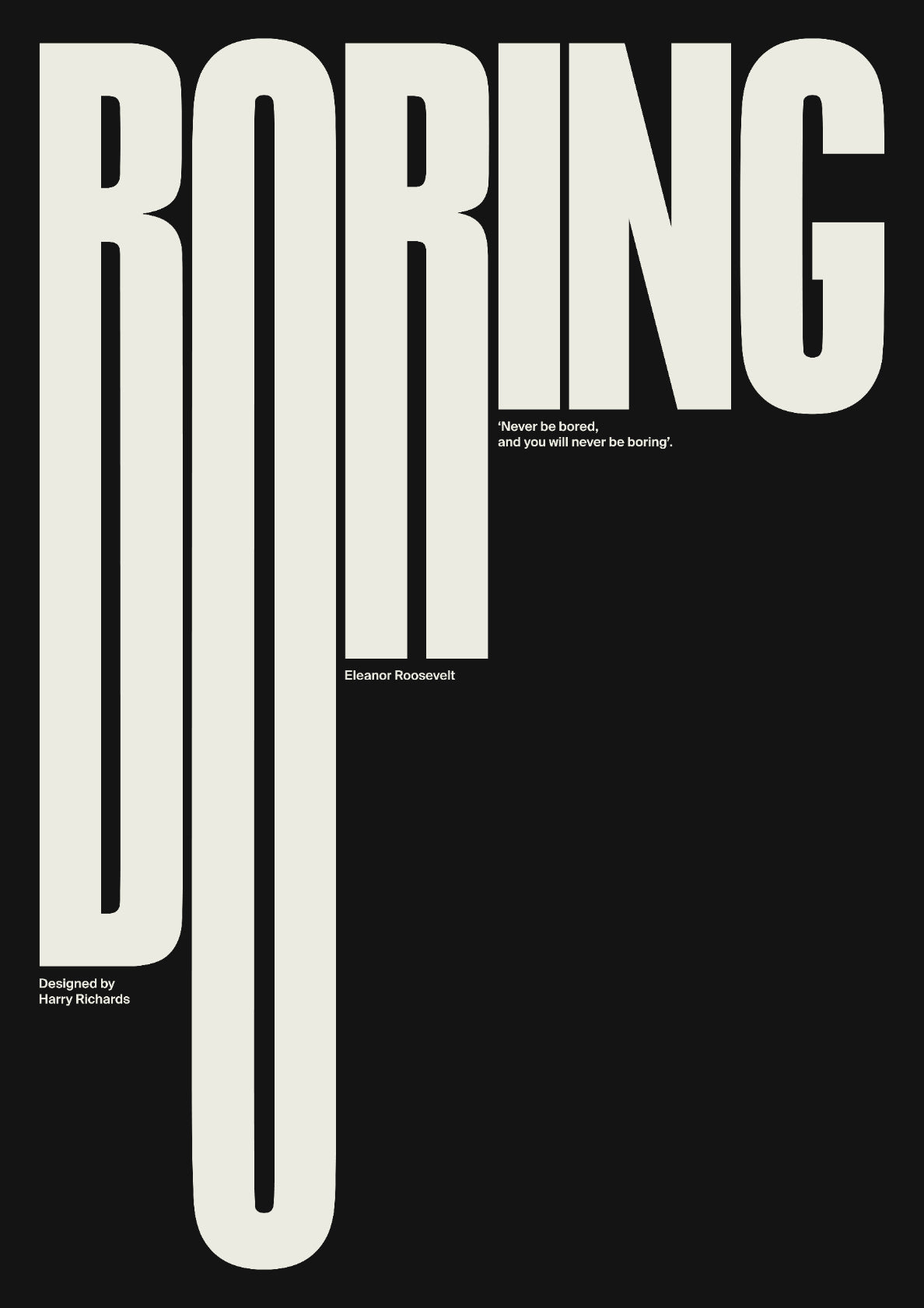 BORING (Black)