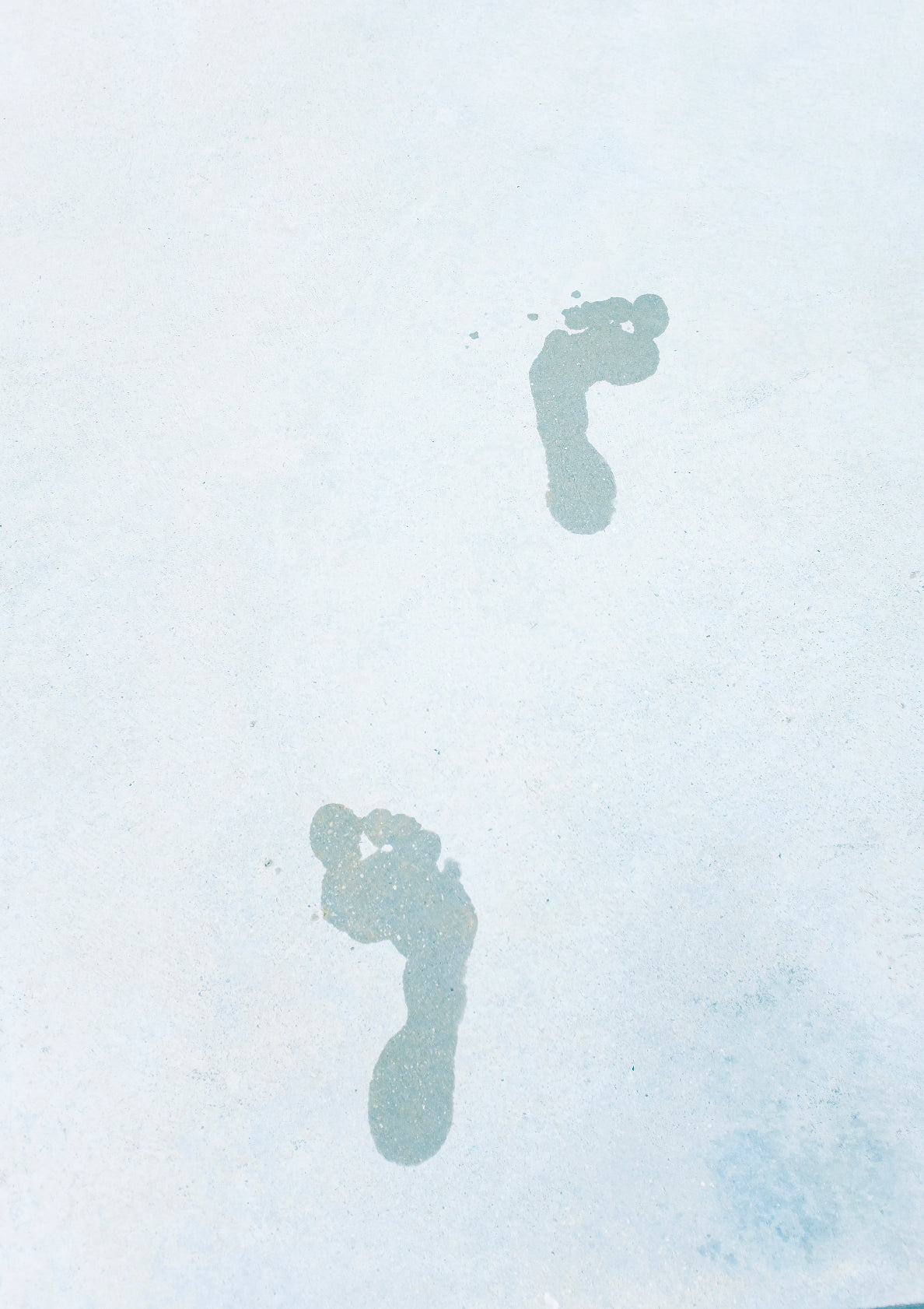 Peaceful footsteps / minimal style photo print