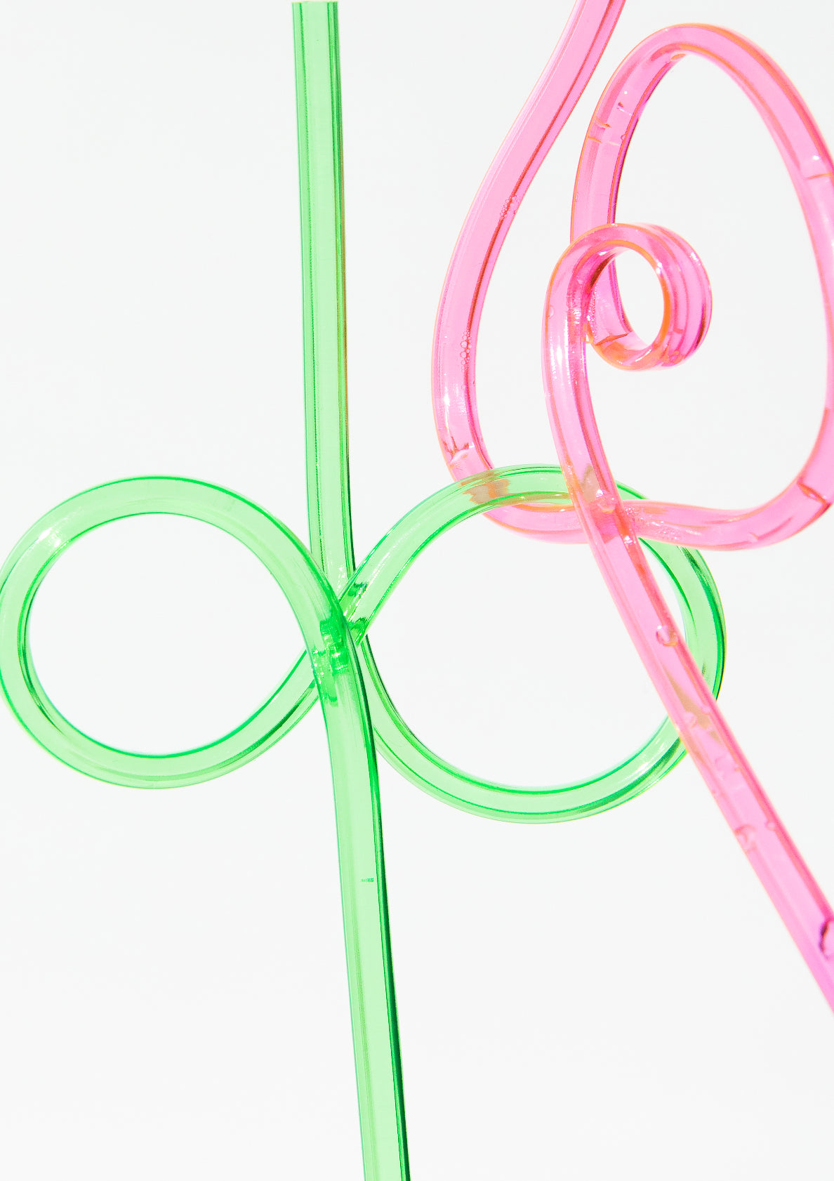 Colourful straws / pop art style photo print