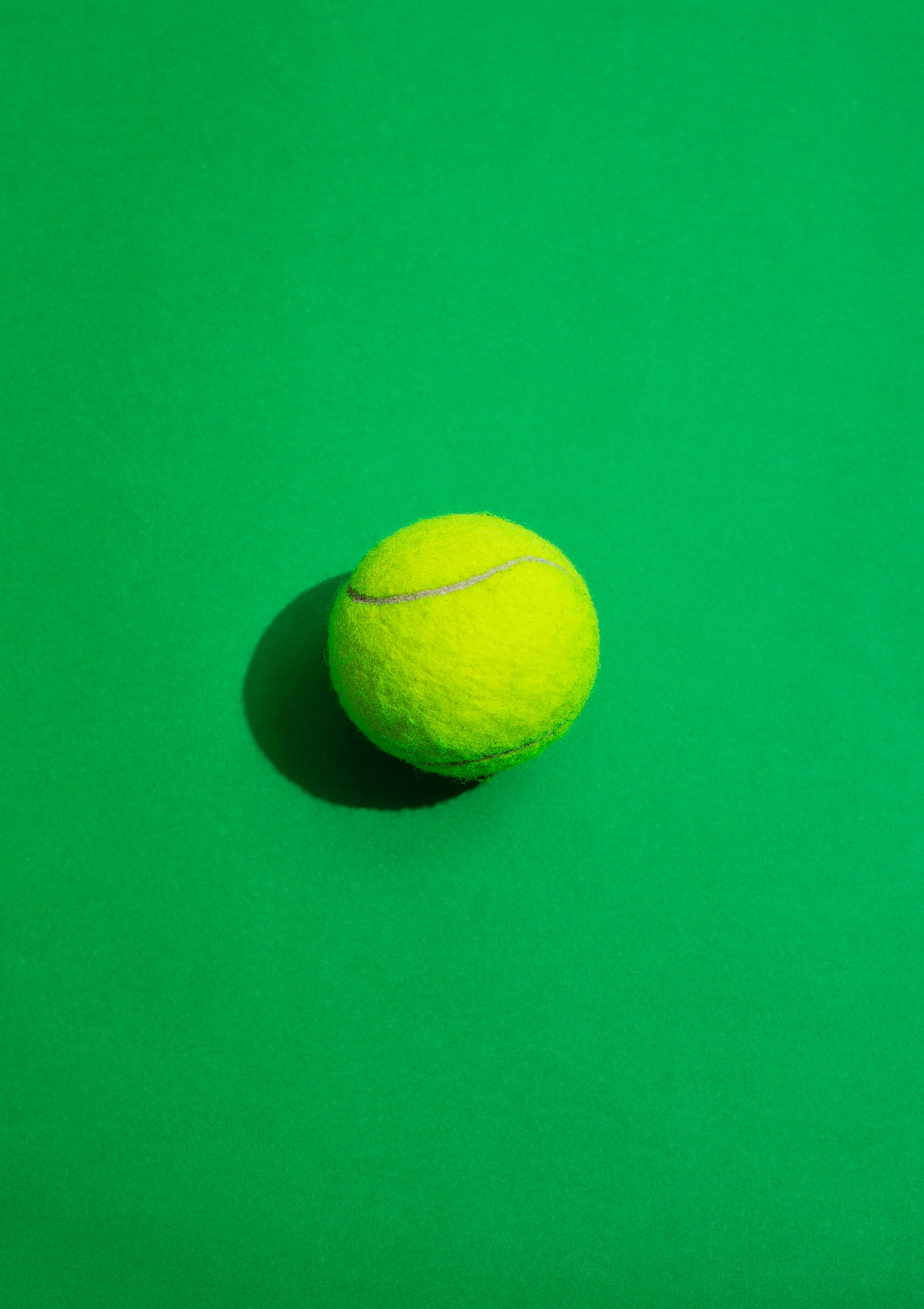Tennisball on a colour background / pop art style photo print