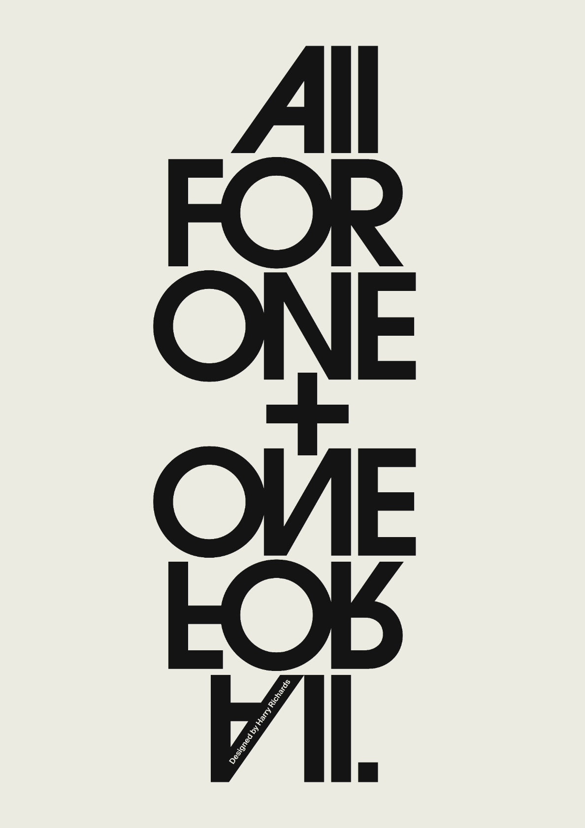 ALL FOR ONE + ONE FOR ALL (White)