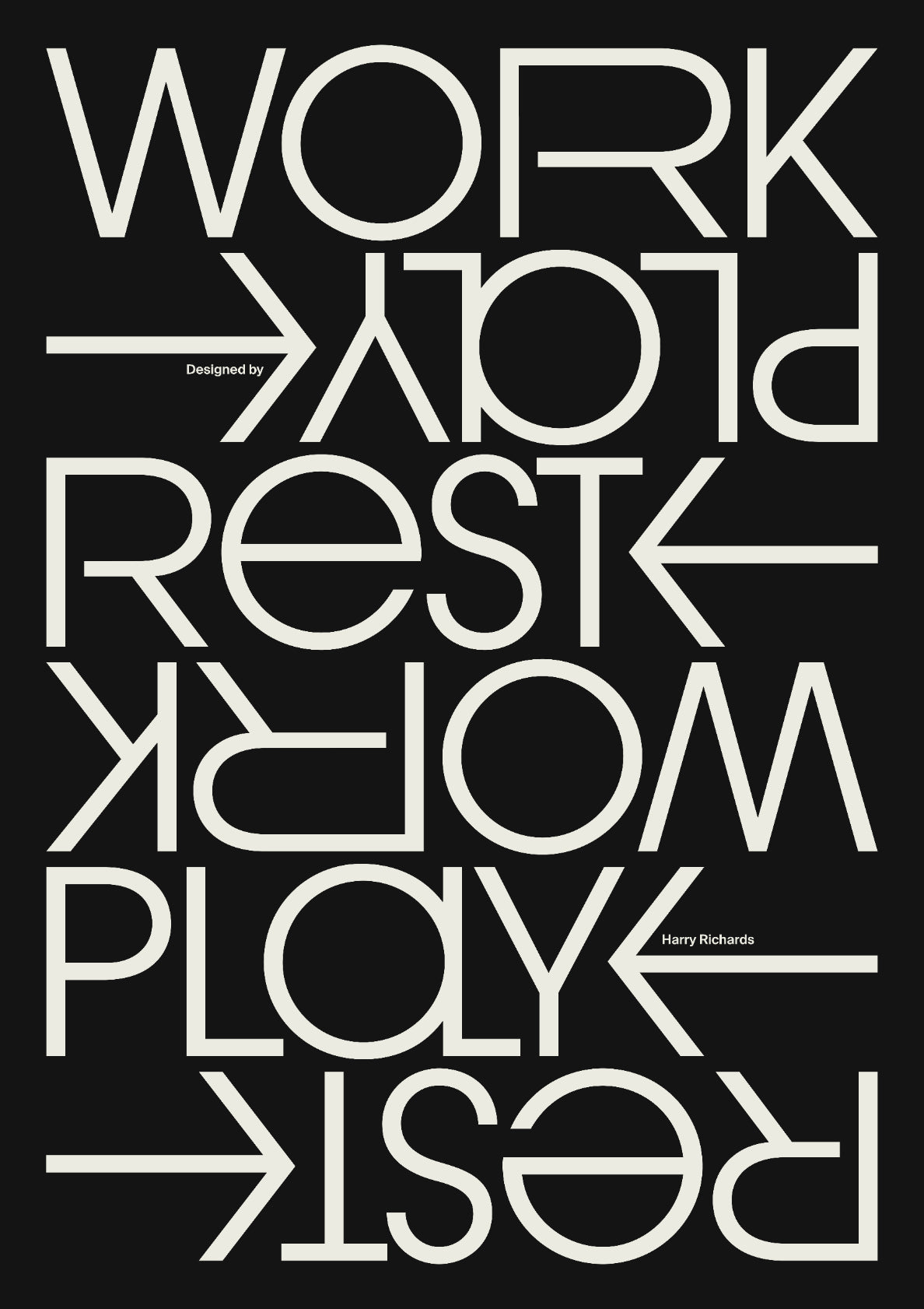 WORK REST PLAY (Black)