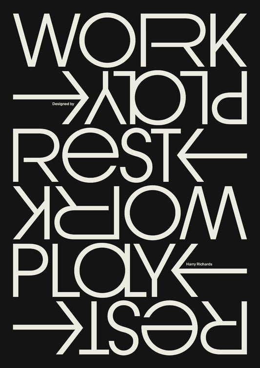 WORK REST PLAY (Black)