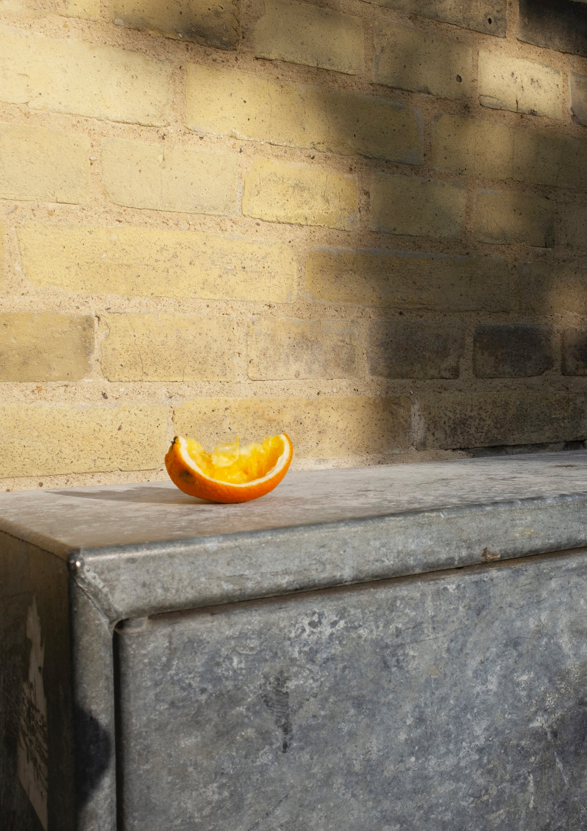 Tropical orange slice / minimal style photo print