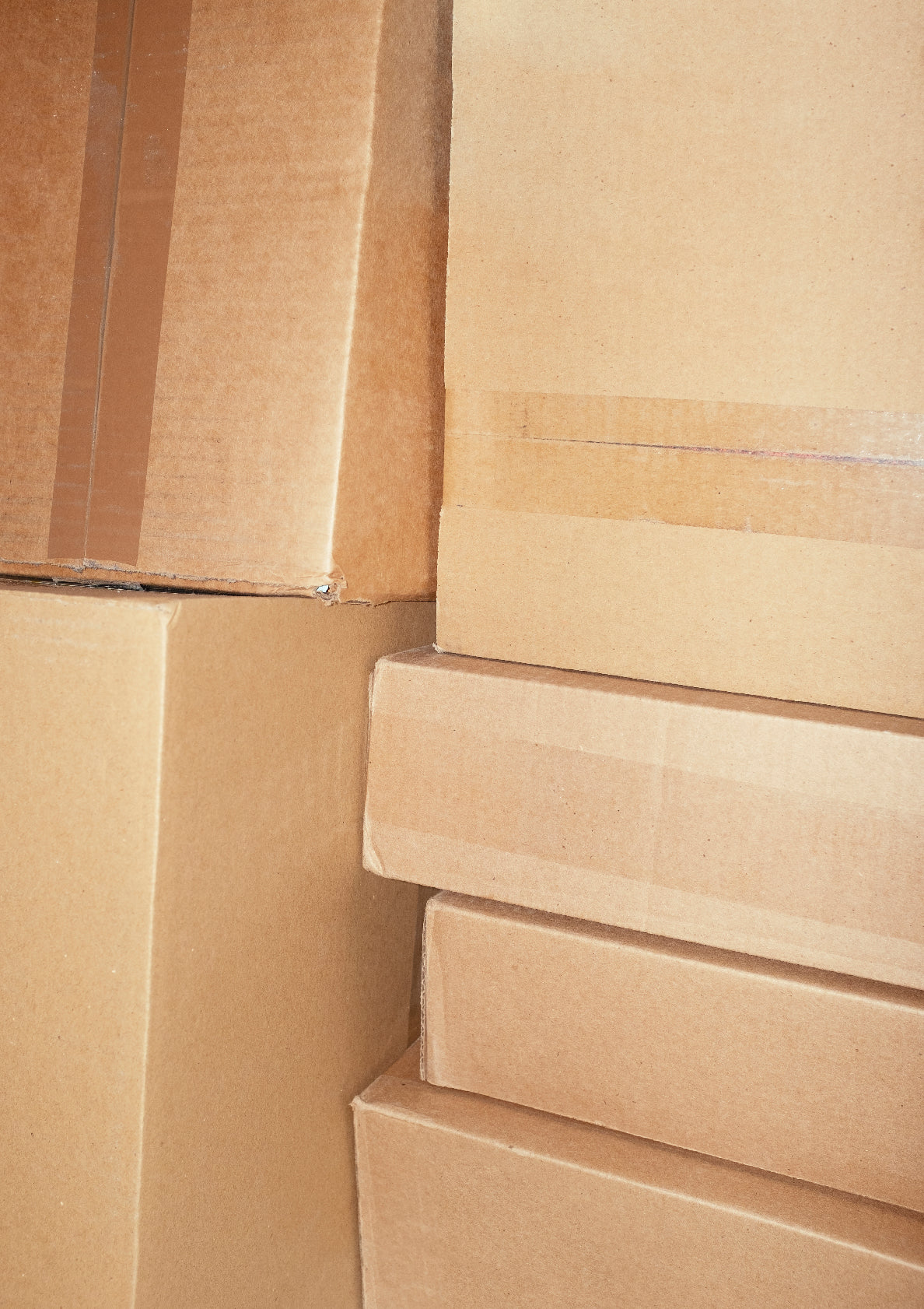 Cardboard boxes / minimal style photo print