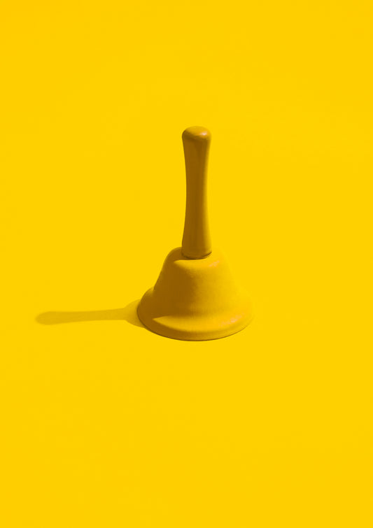 Yellow bell / pop art style photo print