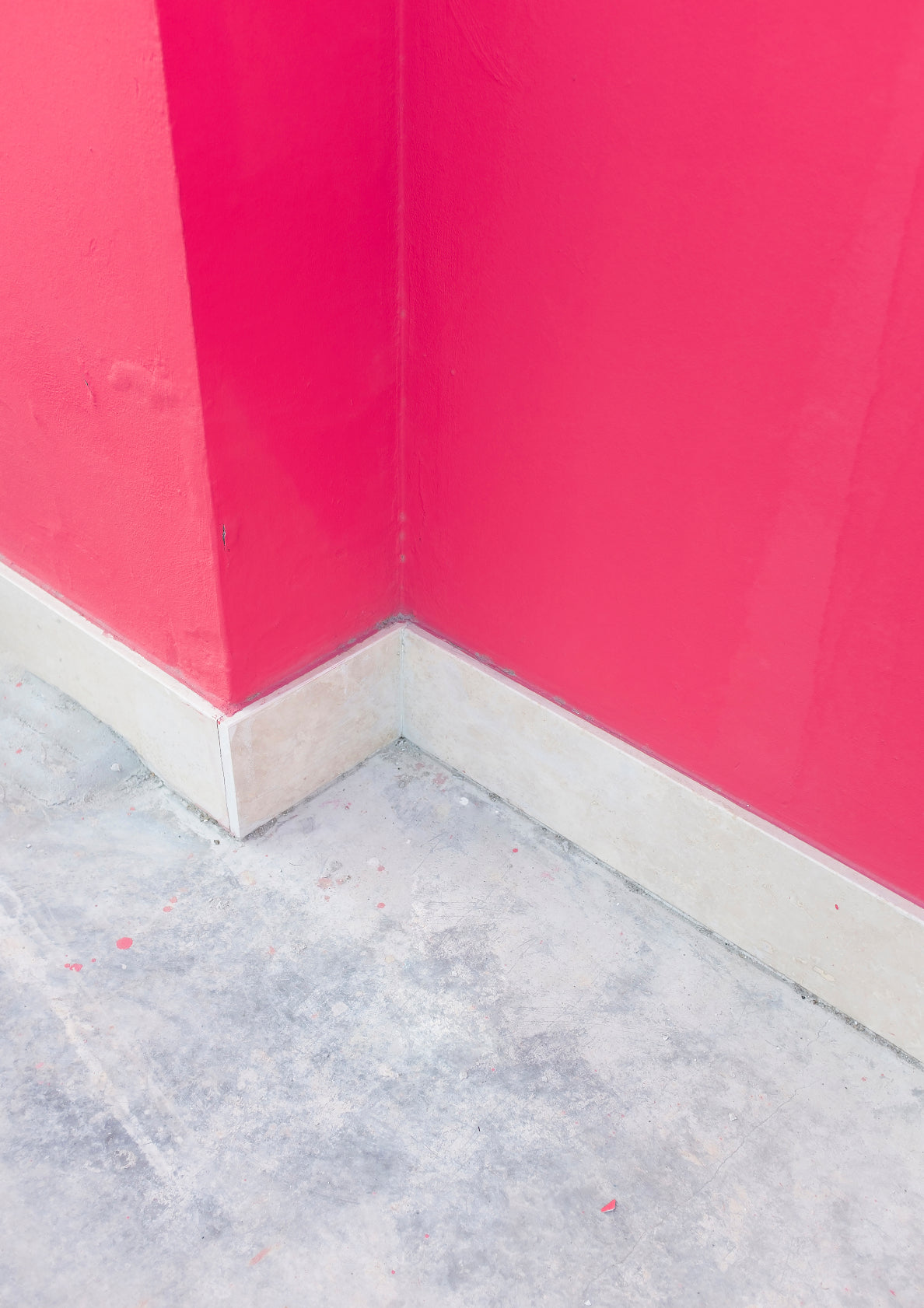 Geometric hot pink wall / pop art style photo print