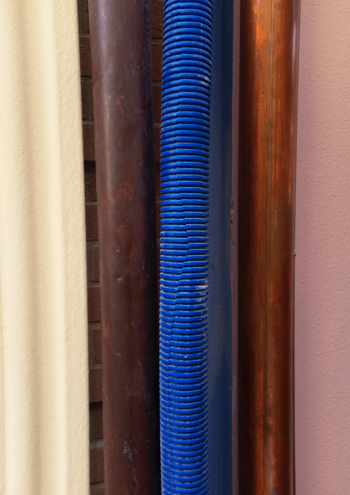 Colourful pipes / minimal style photo print