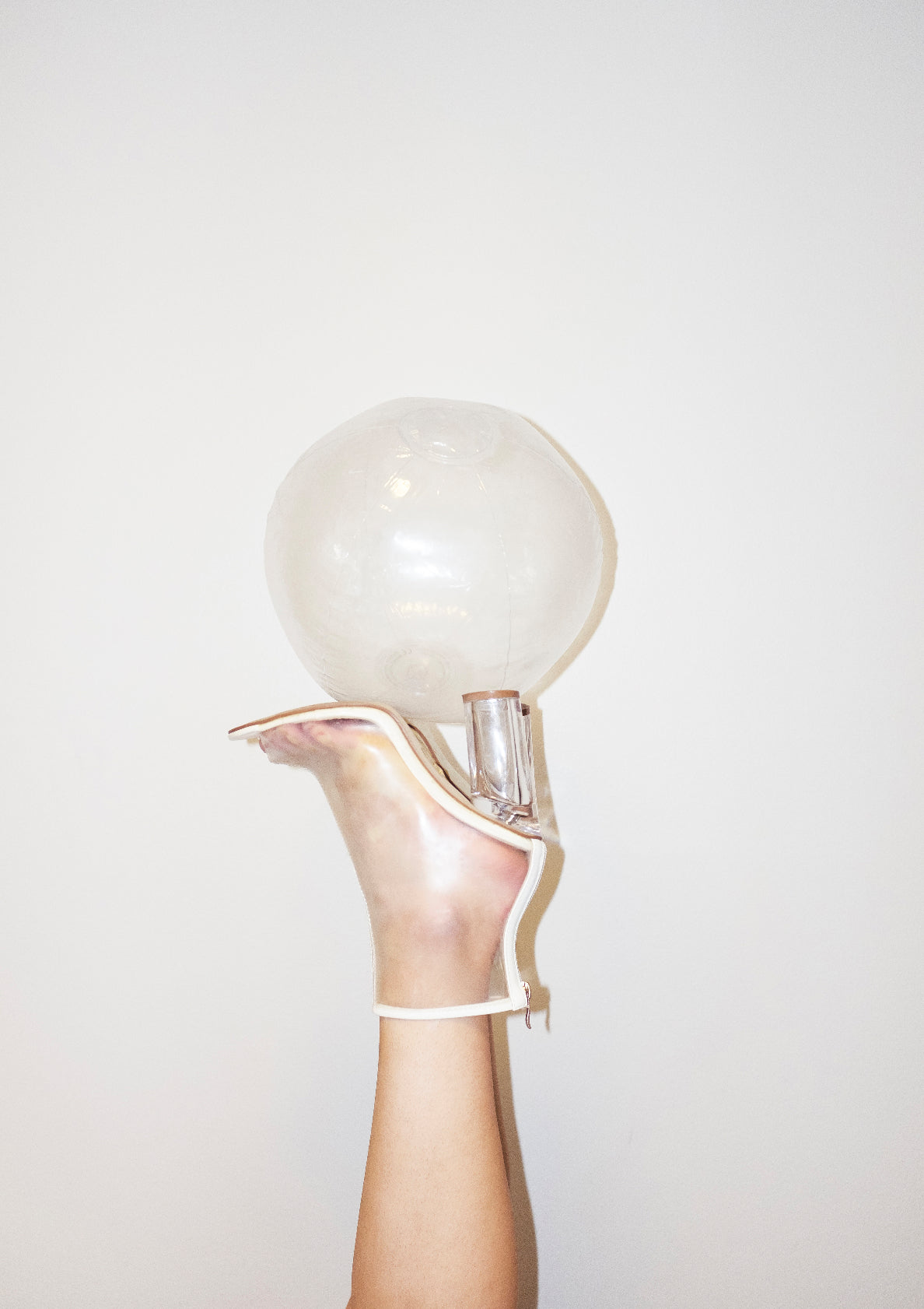 Plastic heels / contemporary photo print