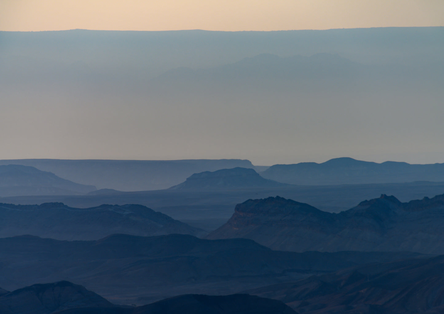Sunrise over Ramon crater #5