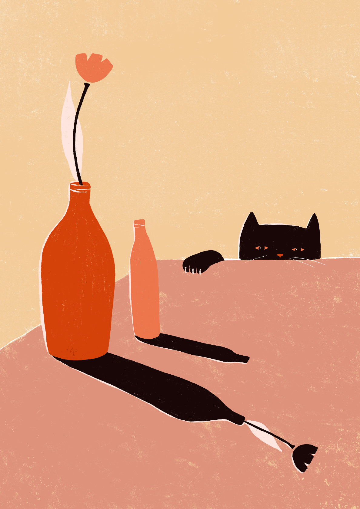 Bottles in the Sun with Cat