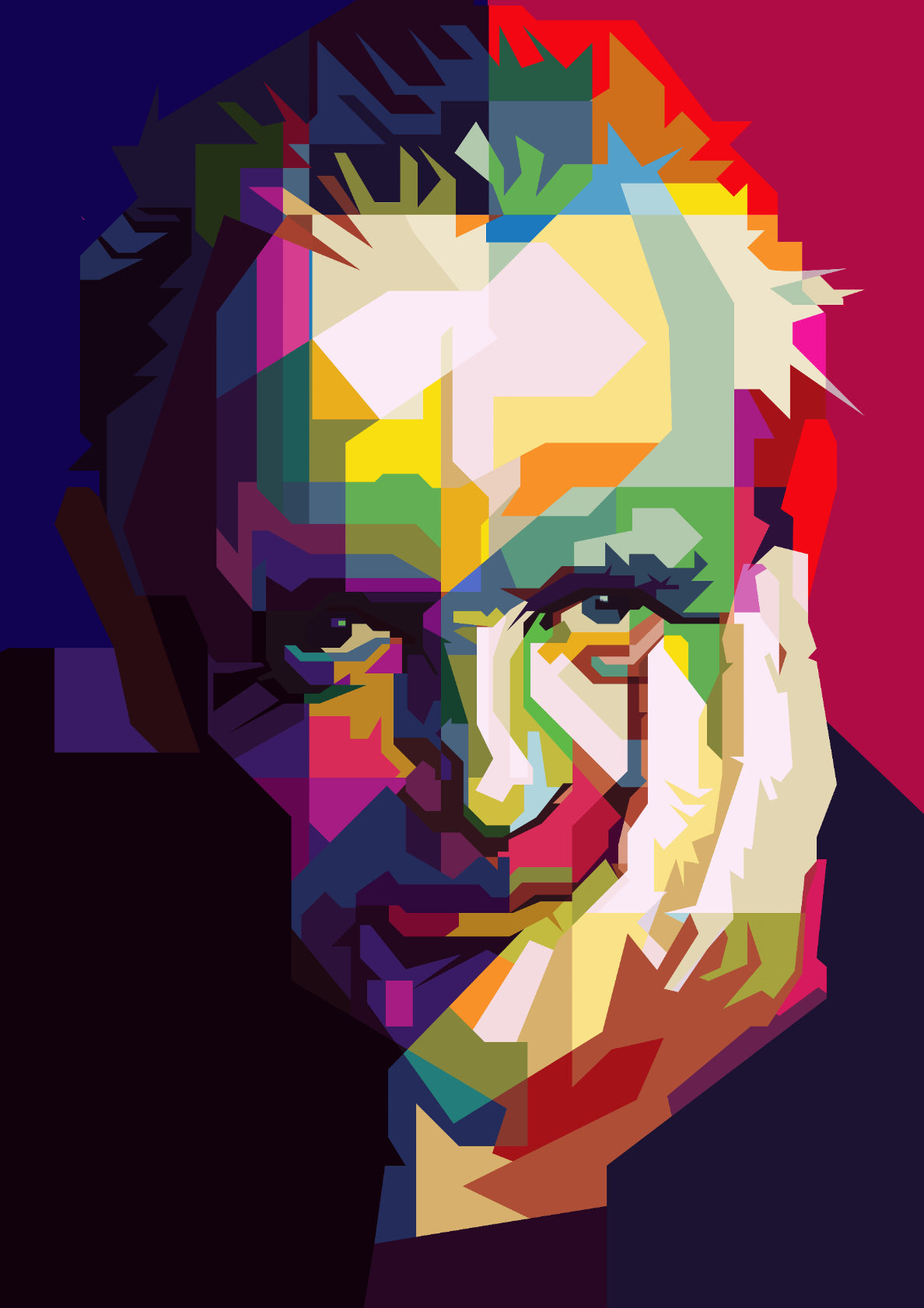 Anthony Hopkins English Actor Pop Art WPAP