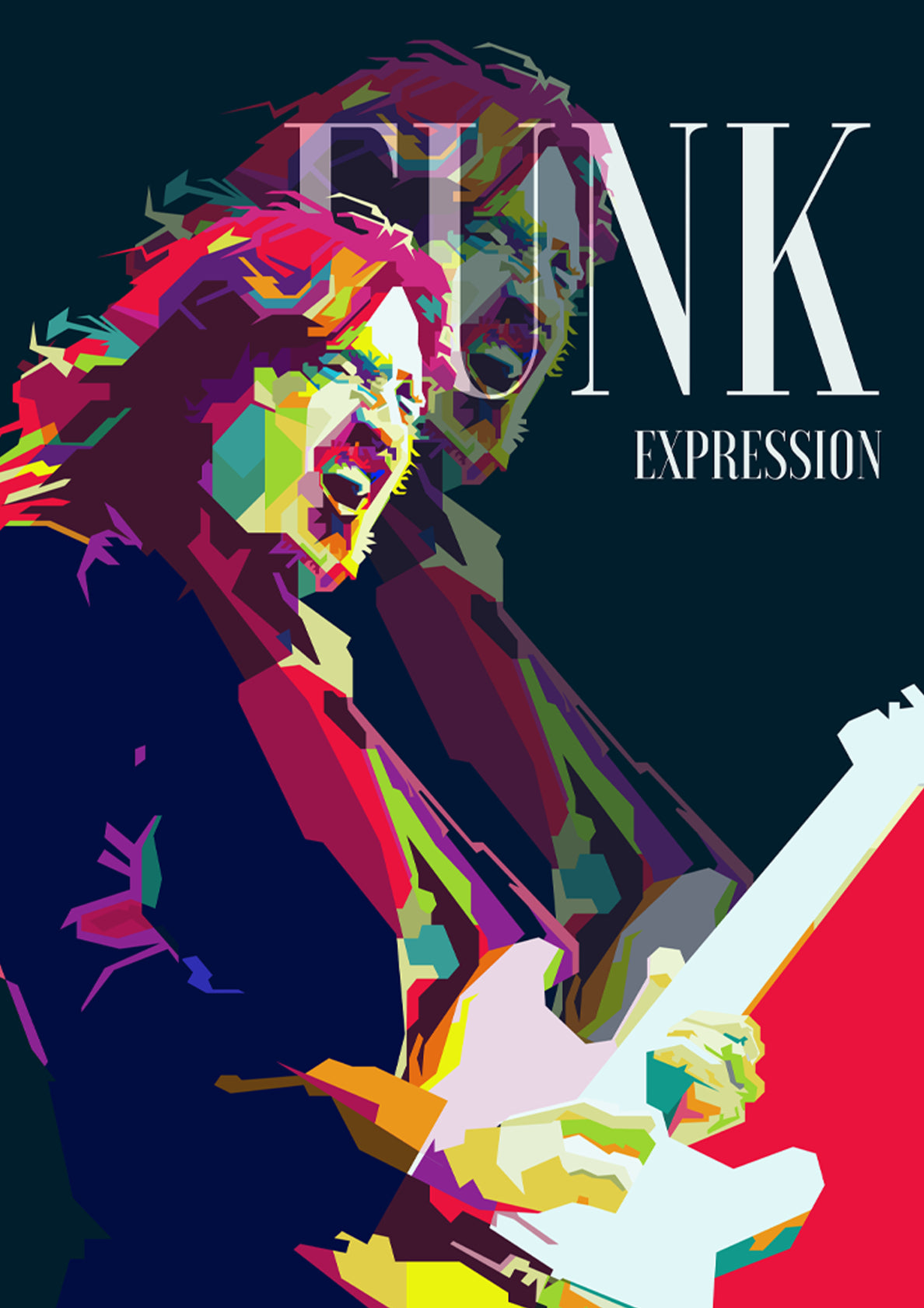John Frusciante RHCP Guitarist Pop Art WPAP