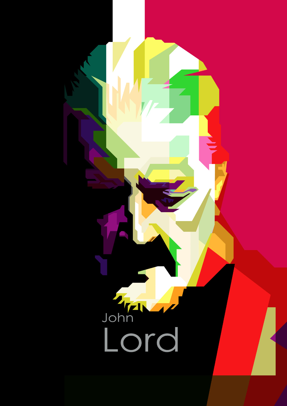 John Lord Deep Purple Musician Pop Art WPAP