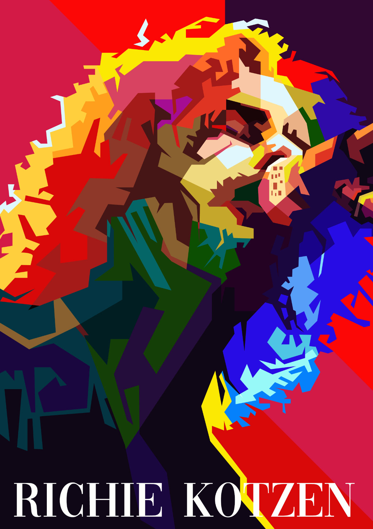 Richie Kotzen Rock Guitarist Singer Pop Art WPAP