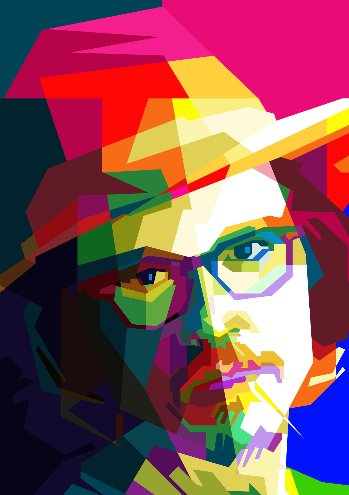Johnny Depp Hollywood Film Actor Pop Art WPAP