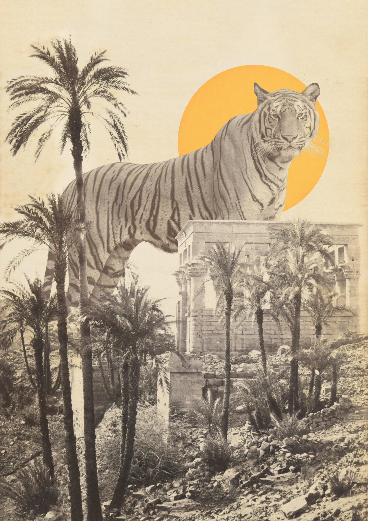 Giant Tiger in Ruins