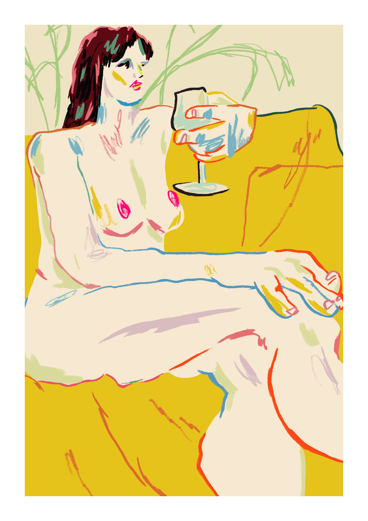 Girl With A Wineglass