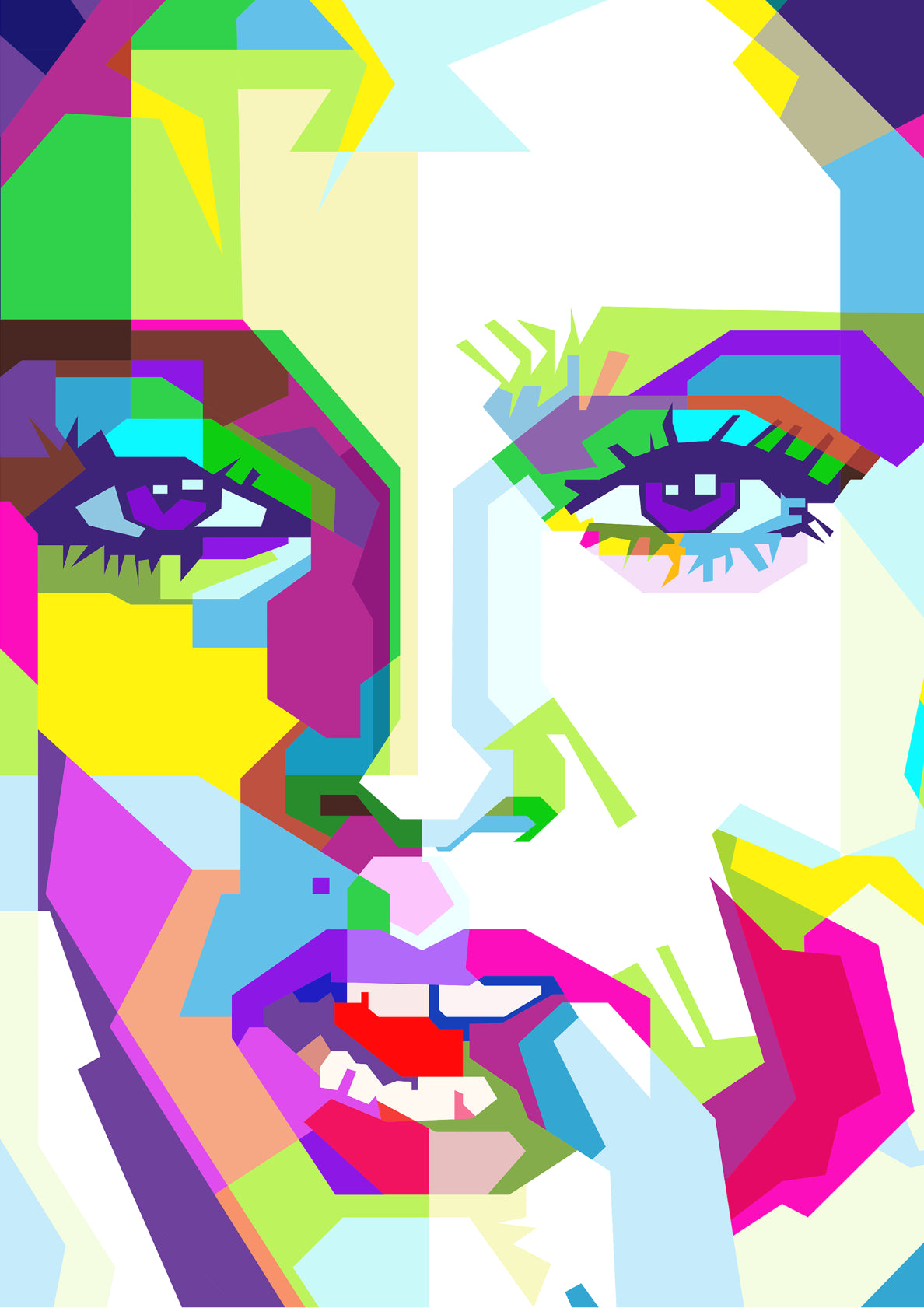 Madonna American 80s Singer Pop Art WPAP