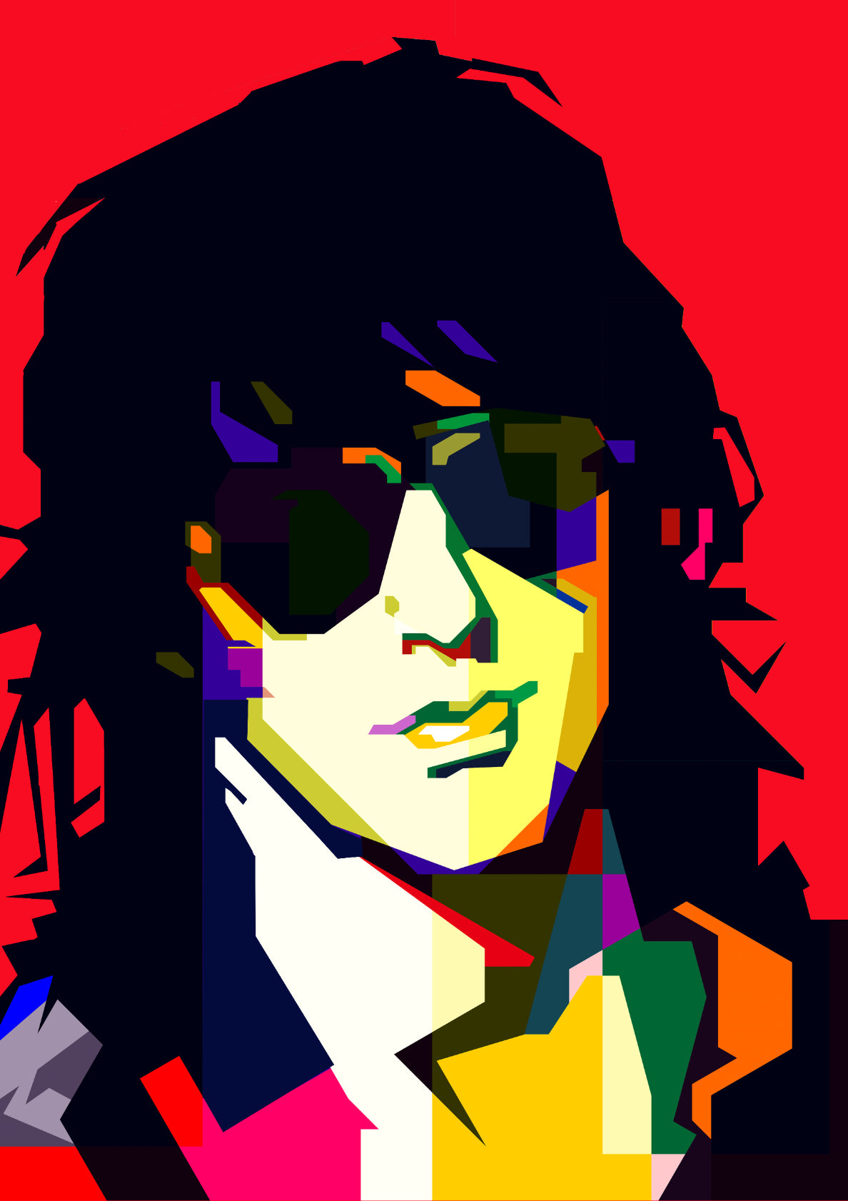 Izzy Stradlin Guitarist Pop Art WPAP