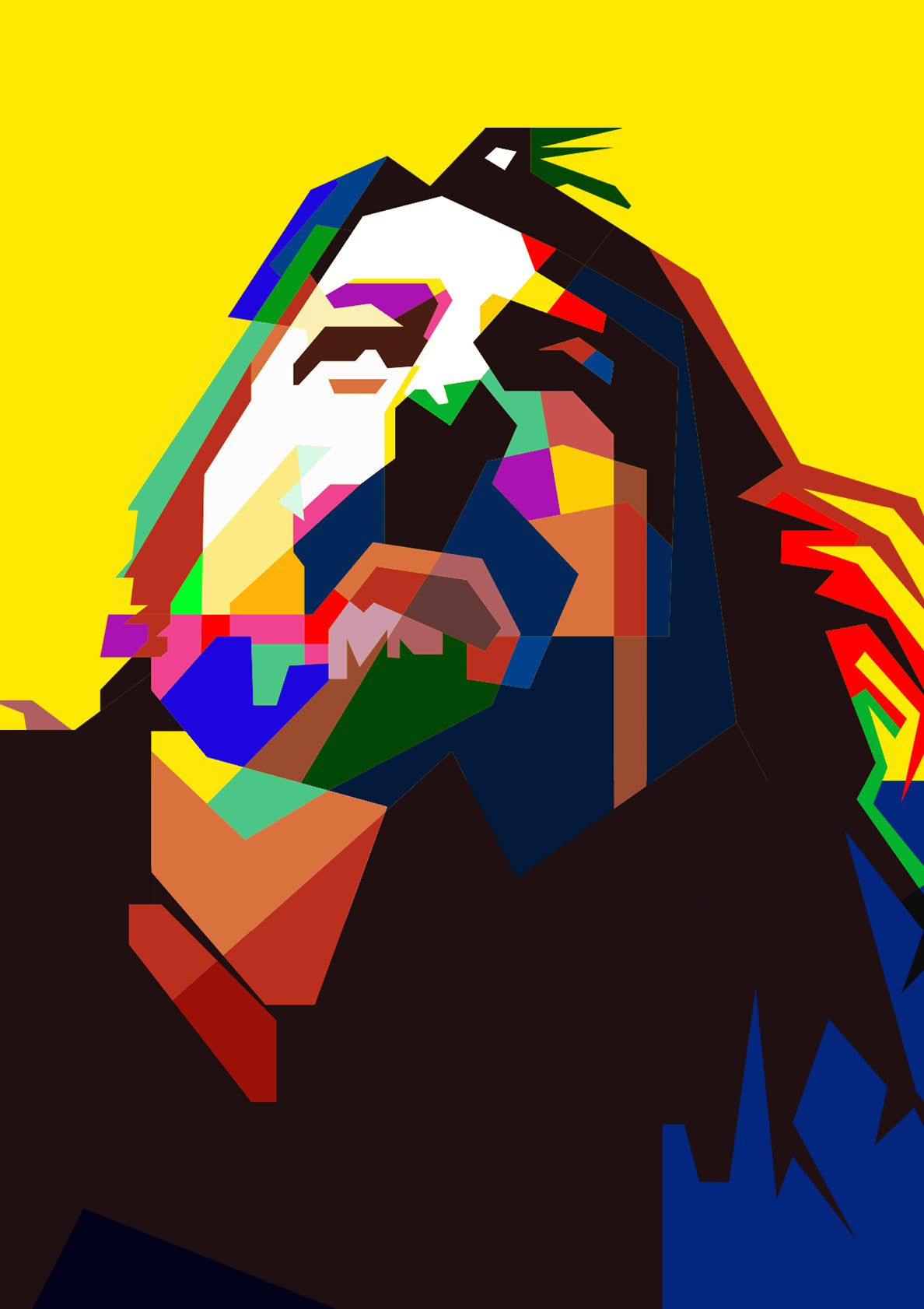 Dave Grohl Foo Fighters Grunge Rock Pop Art WPAP