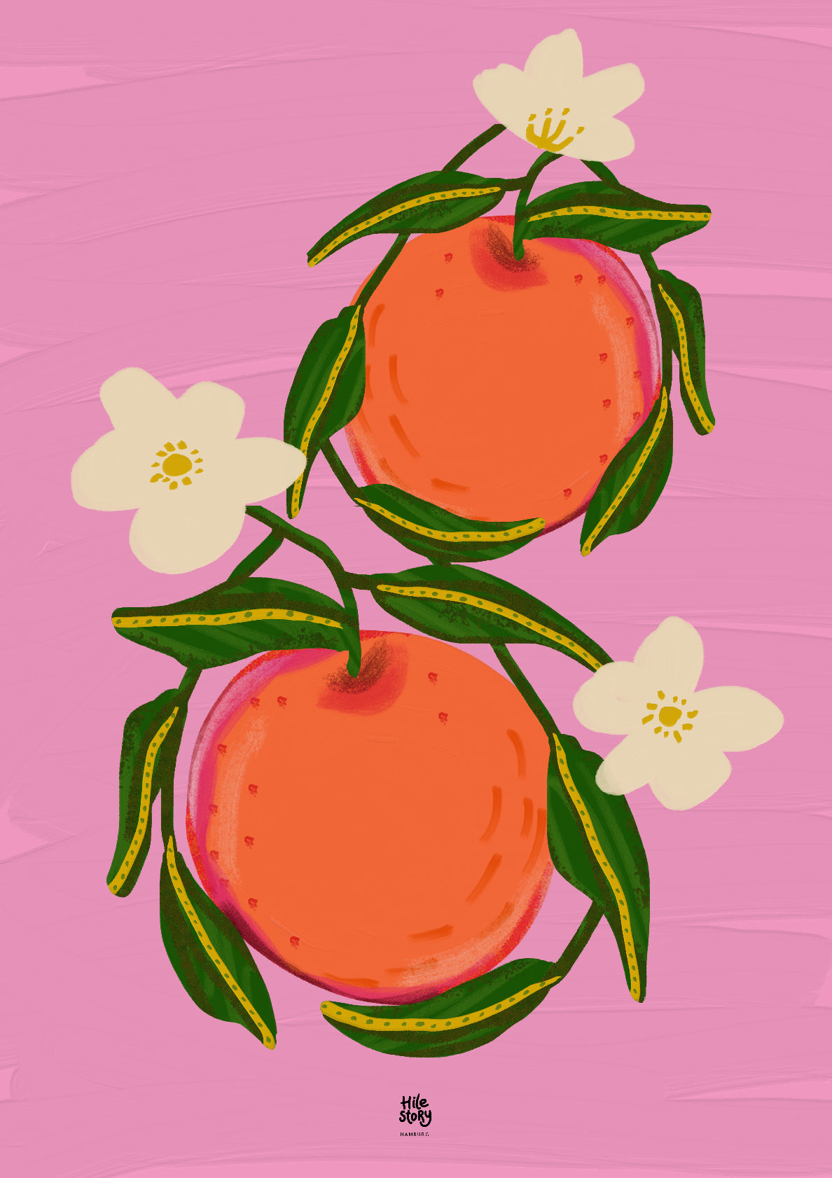 Mandarine On Pink