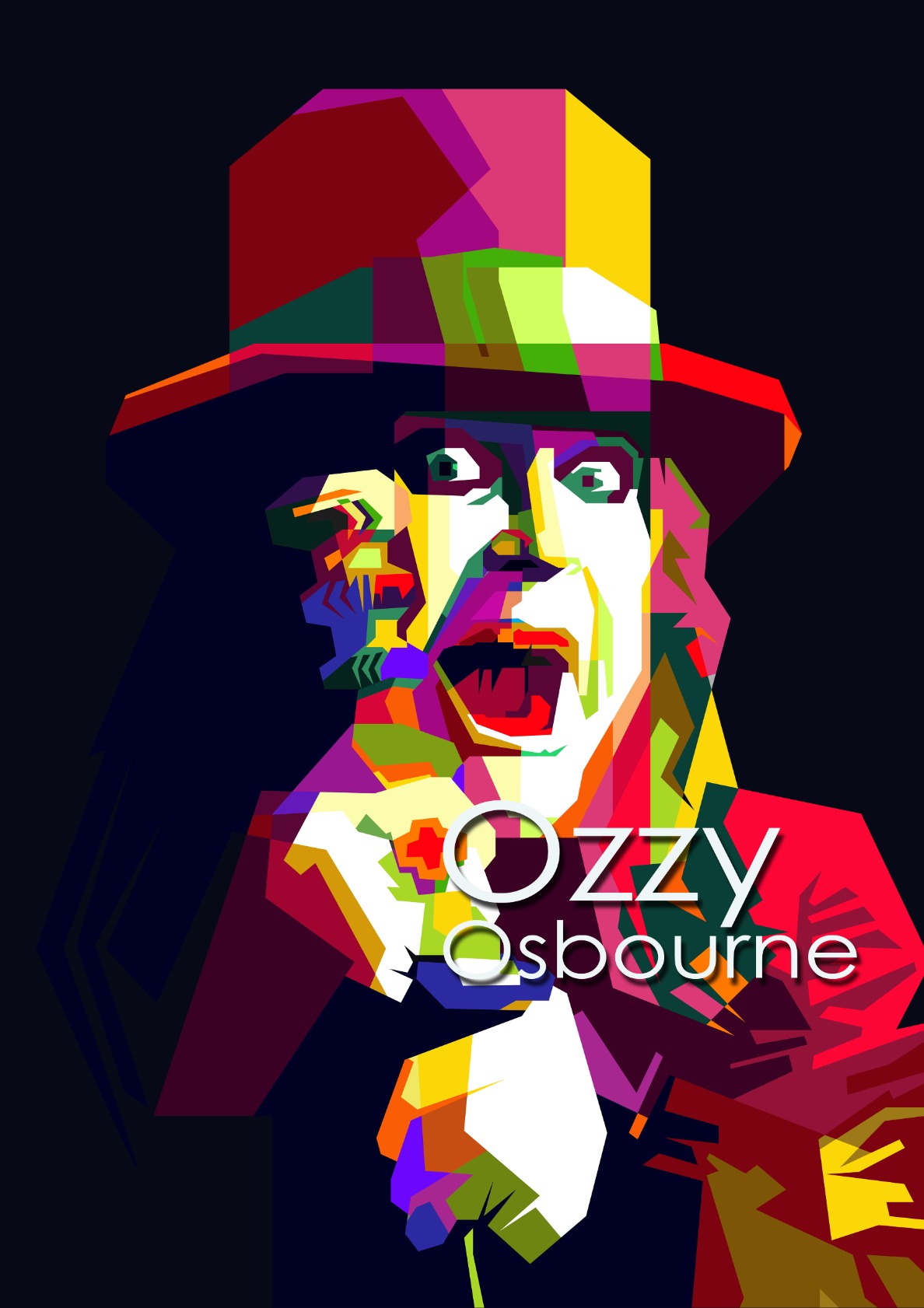 Ozzy Osbourne Metal Classic Rock Pop Art WPAP