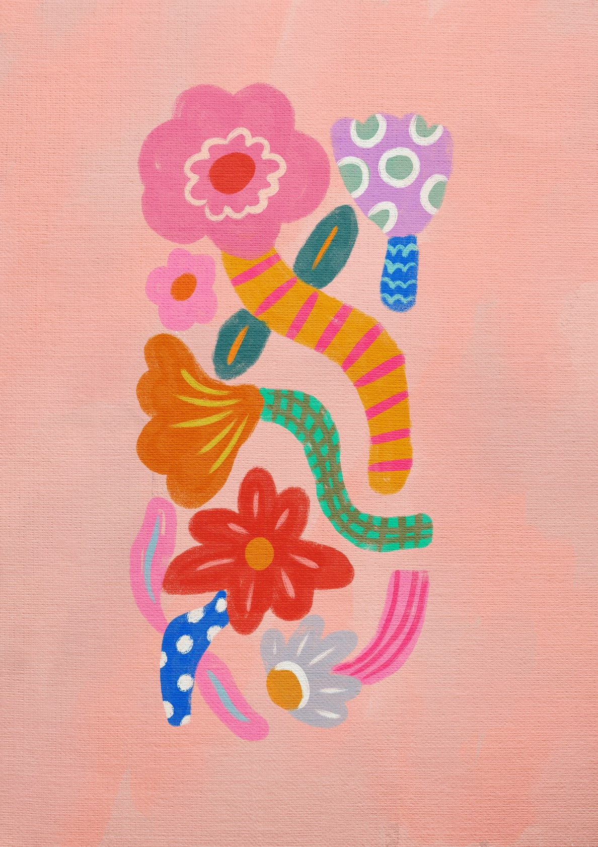 Colorful Abstract Flowers