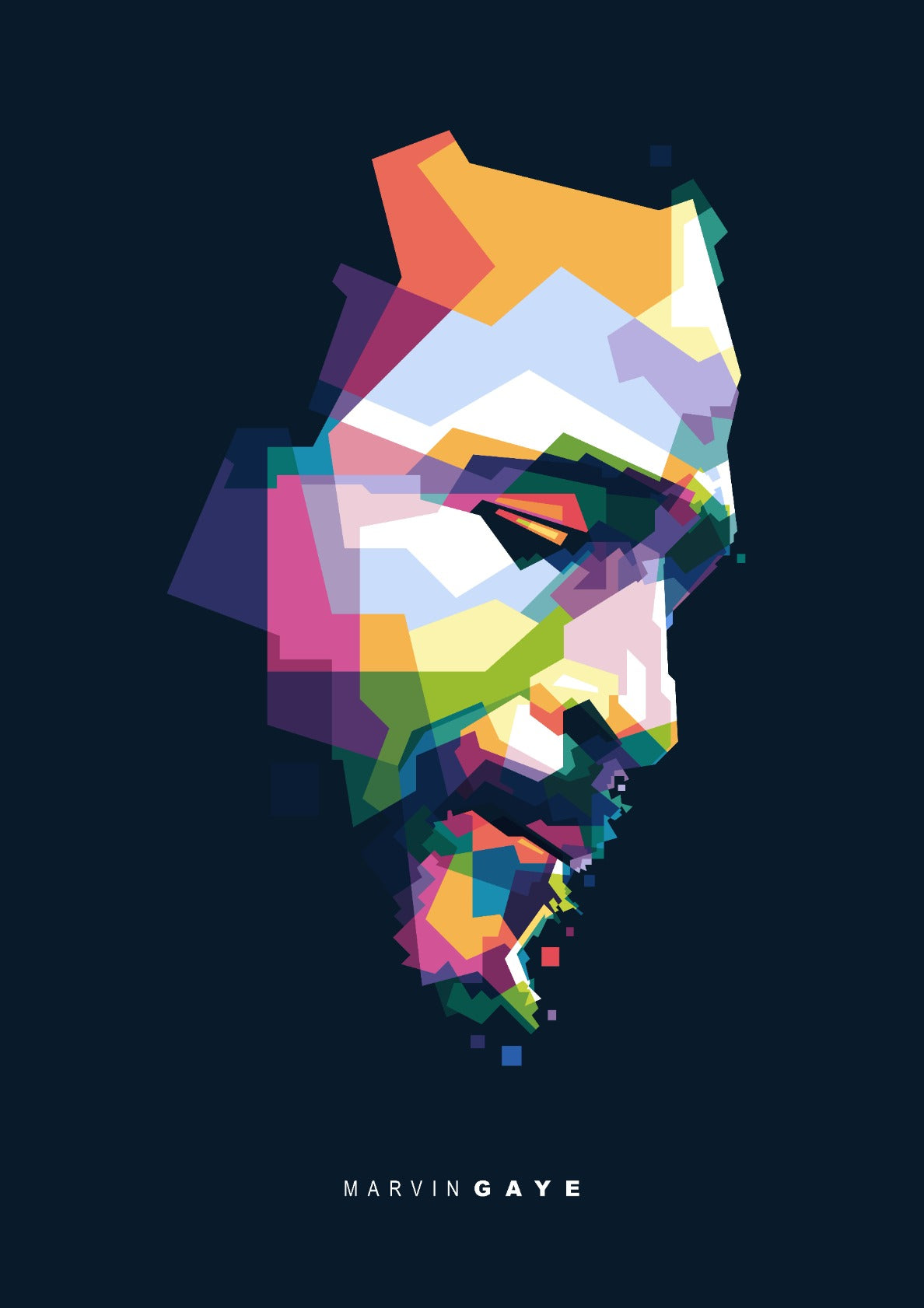 Marvin Gaye Pop Art WPAP