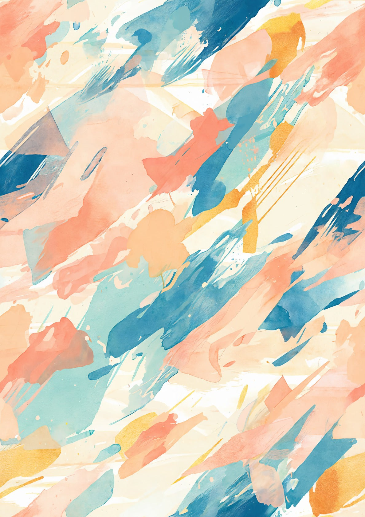 Elegant Flow Seamless Watercolor Stripe Pattern