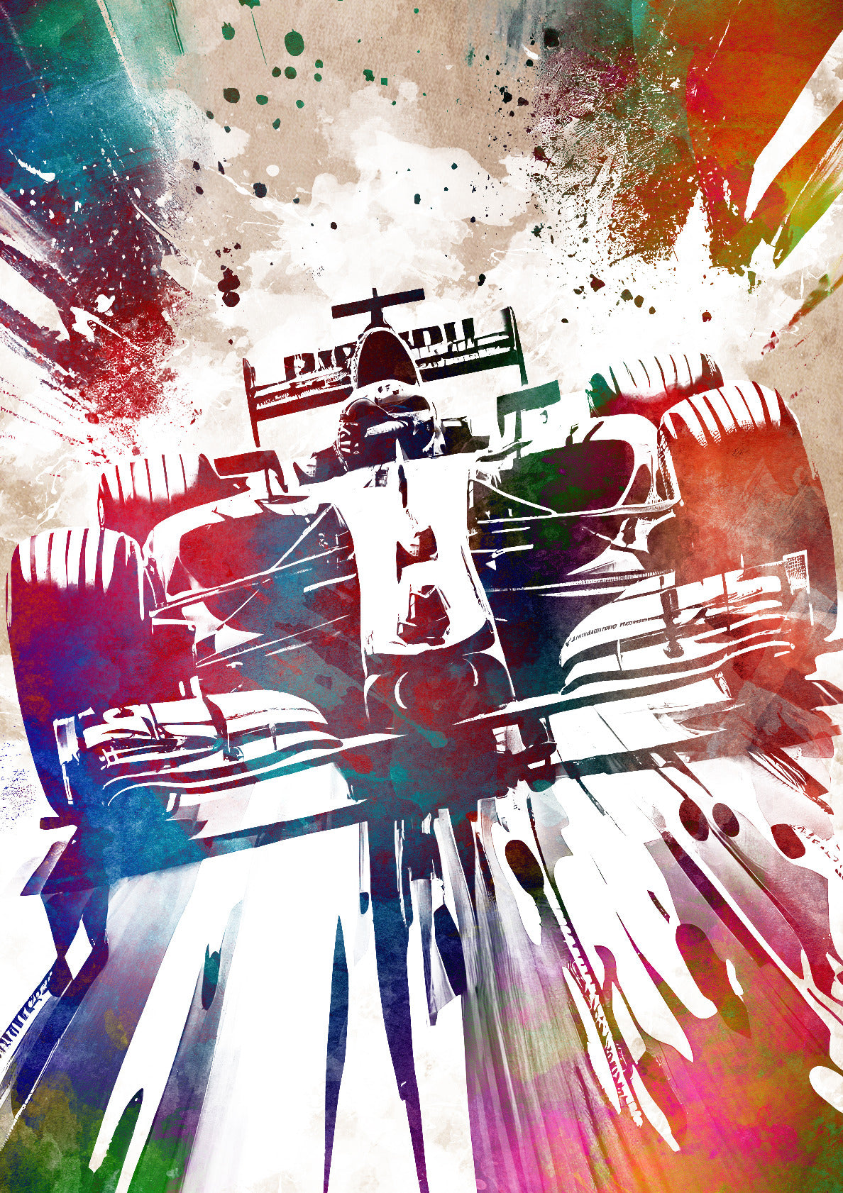 Car racing sport art 1