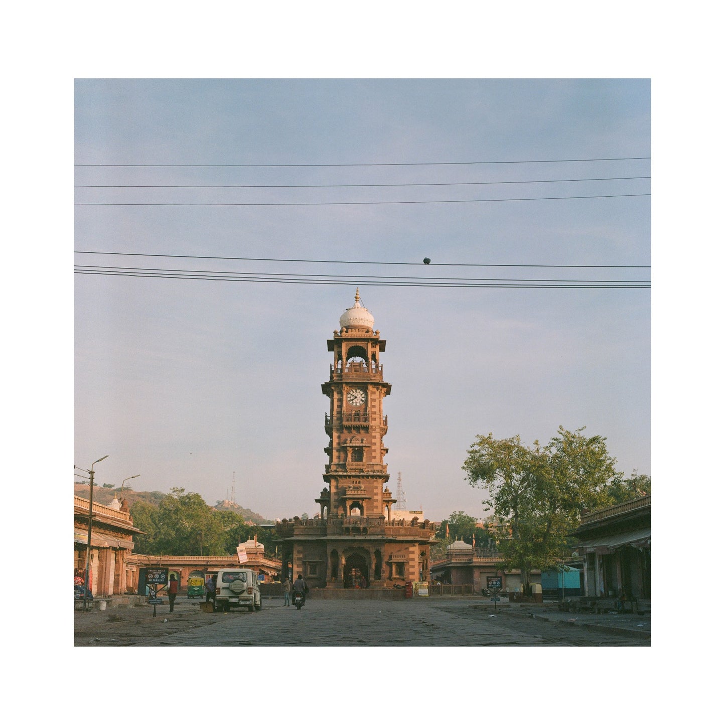 Ghanta Ghar Jodhpur at 6:00am.
