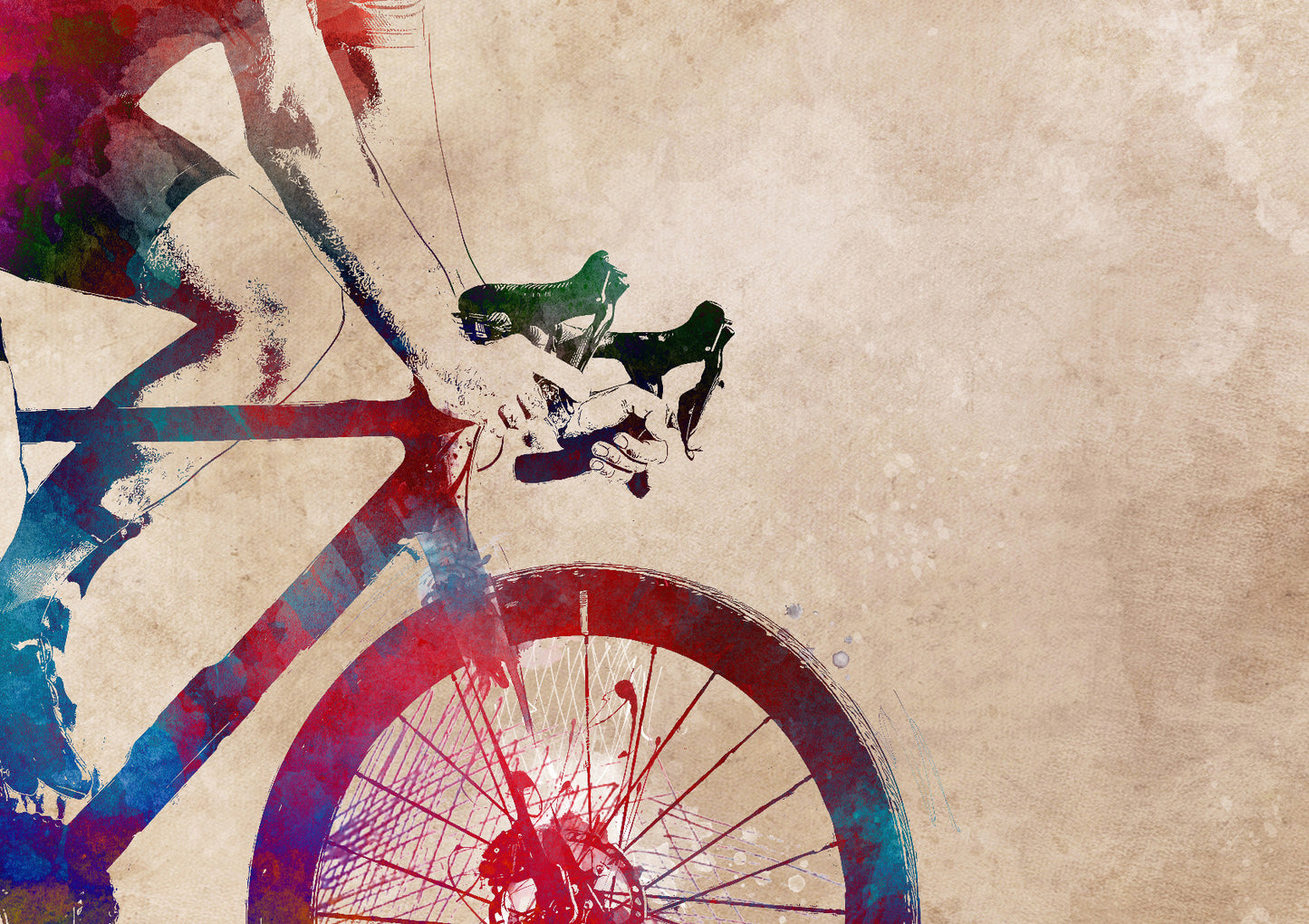 Cycling sport art 4