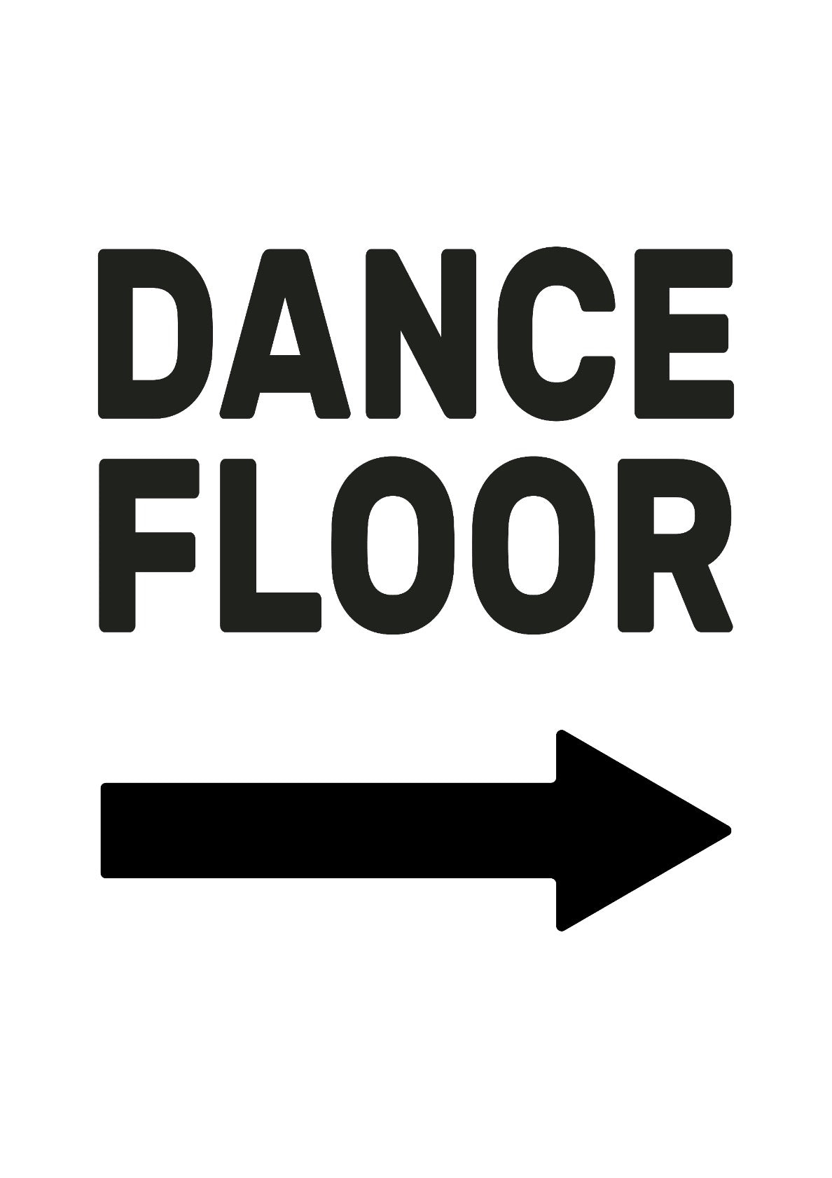 Dance Floor (arrow pointing right)