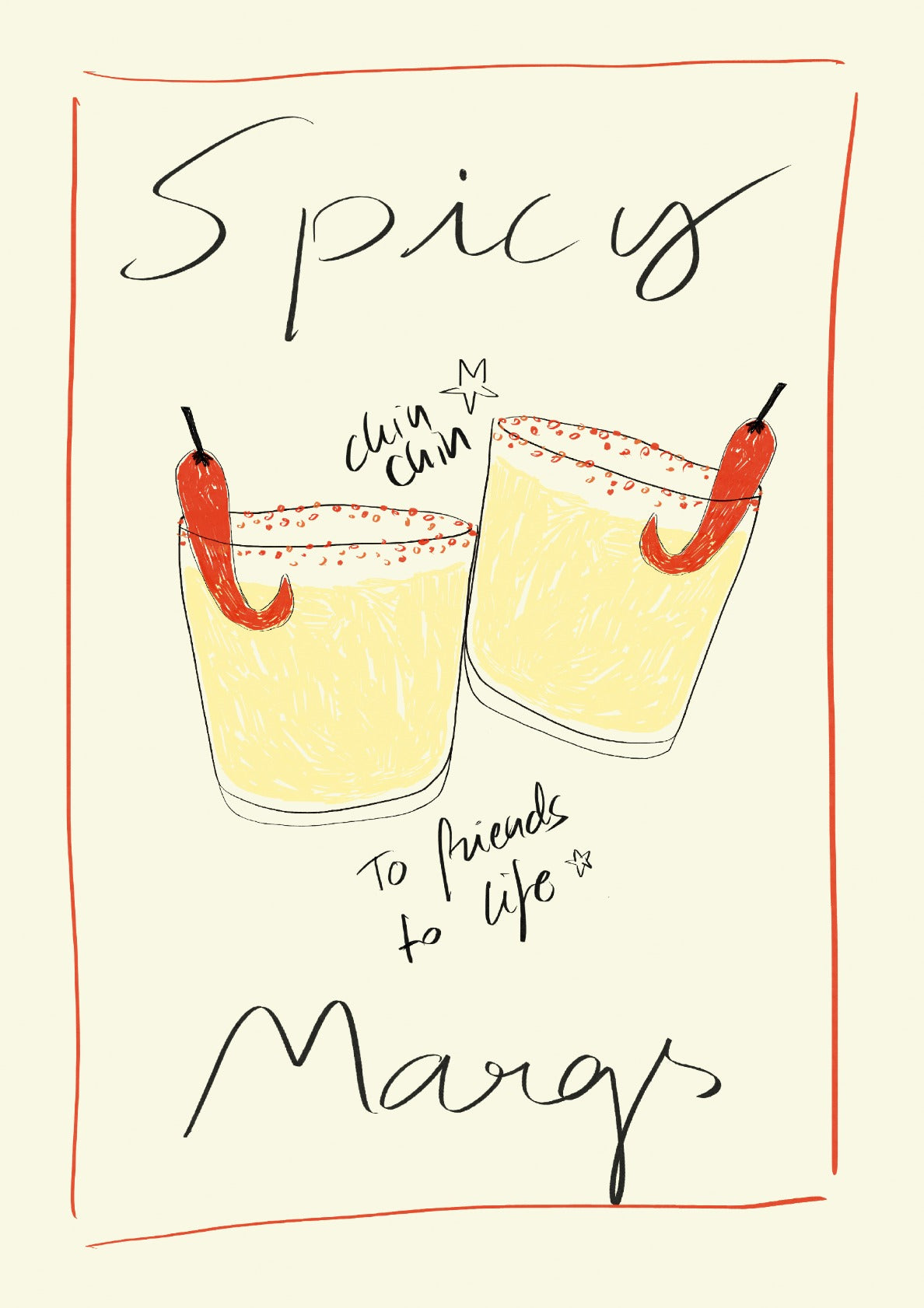Spicy Margs Art Print