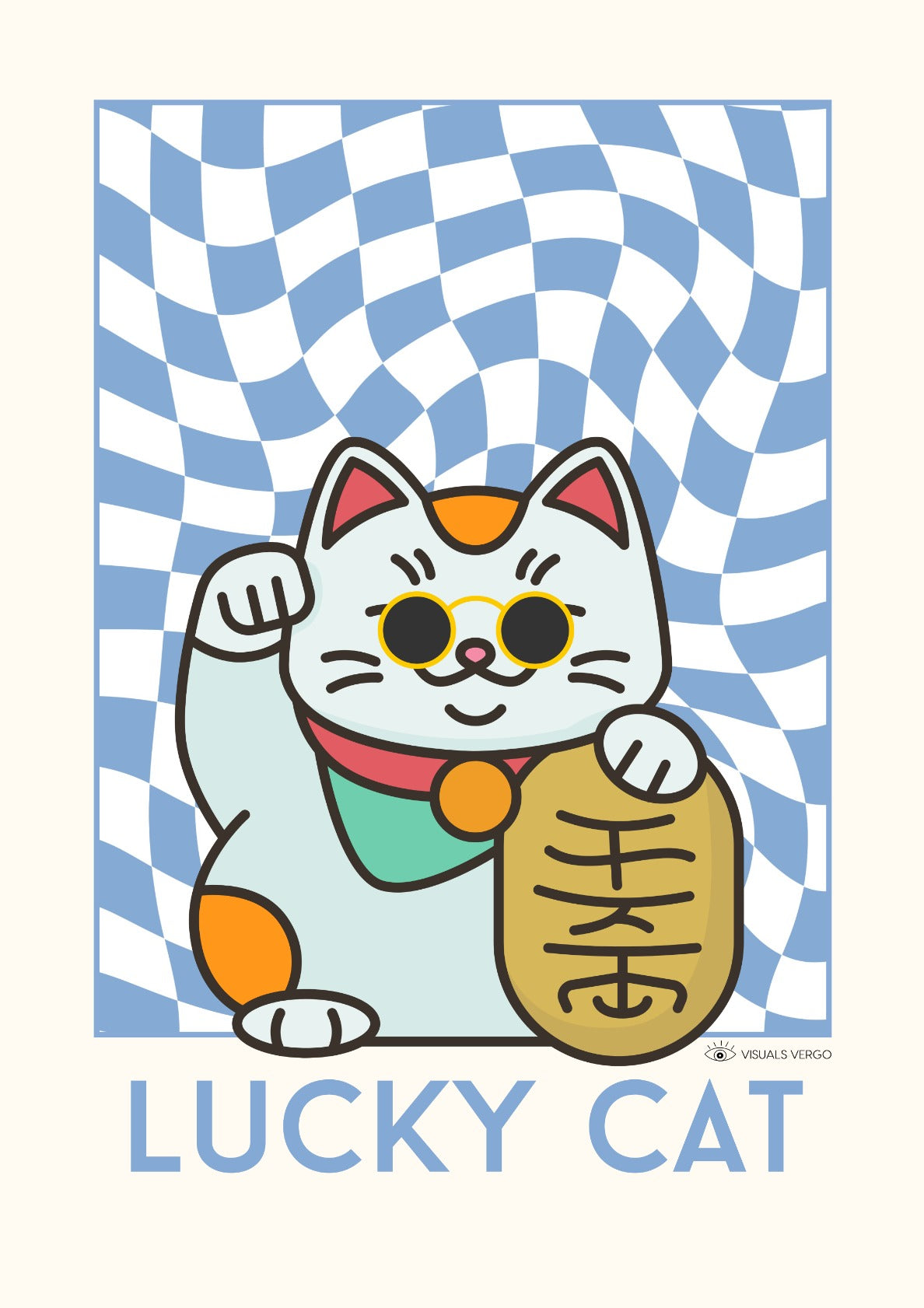 Lucky Cat Blue
