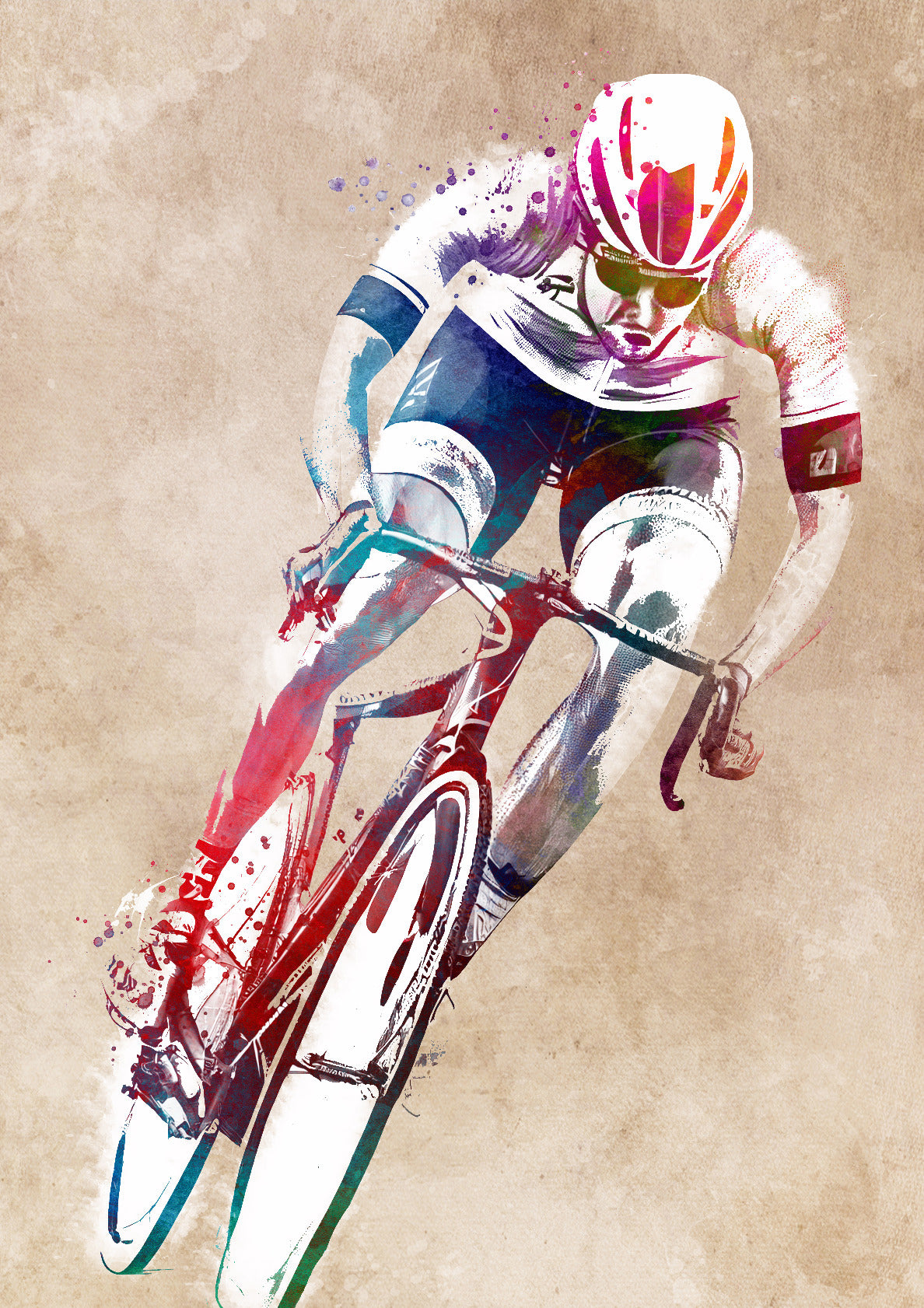 Cycling sport art 7