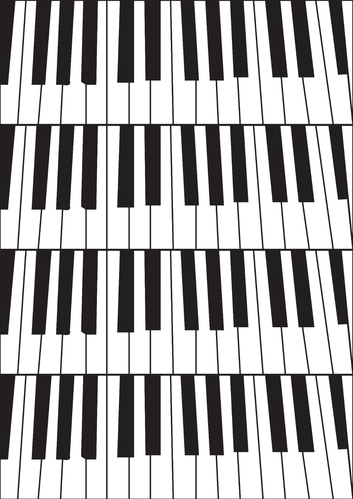 Black and White Piano Keys Pianist Musician