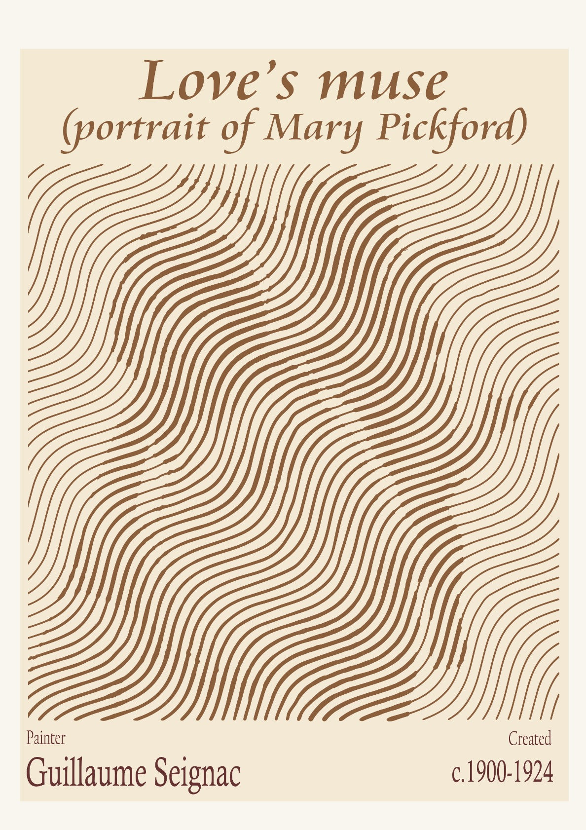 Love’s muse (portrait of Mary Pickford) – Guillaume Seignac (1900-1924)