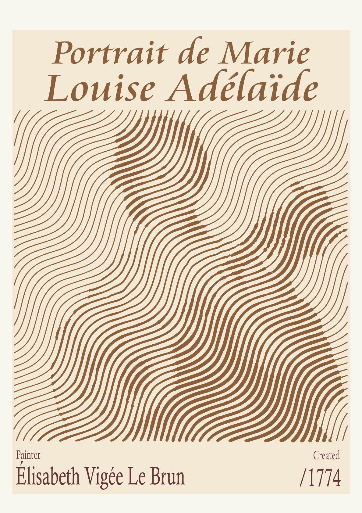 Portrait de Marie Louise Adélaïde - Élisabeth Vigée Le Brun (1774)