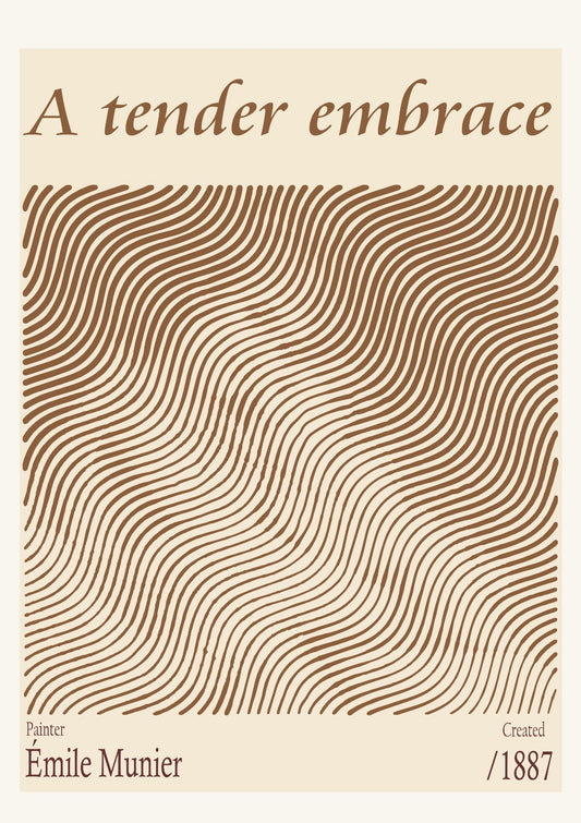 A tender embrace – Émile Munier (1887)