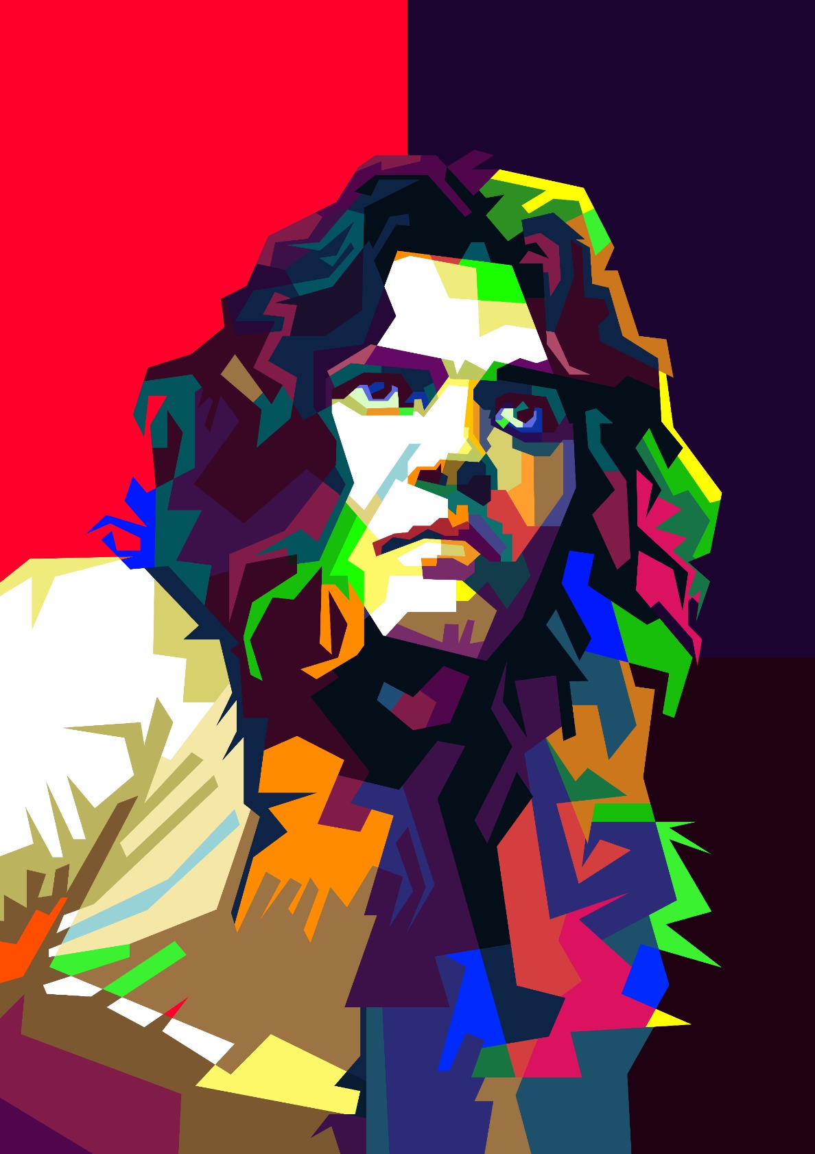 Tommy Bolin Classic Rock Guitar Art WPAP
