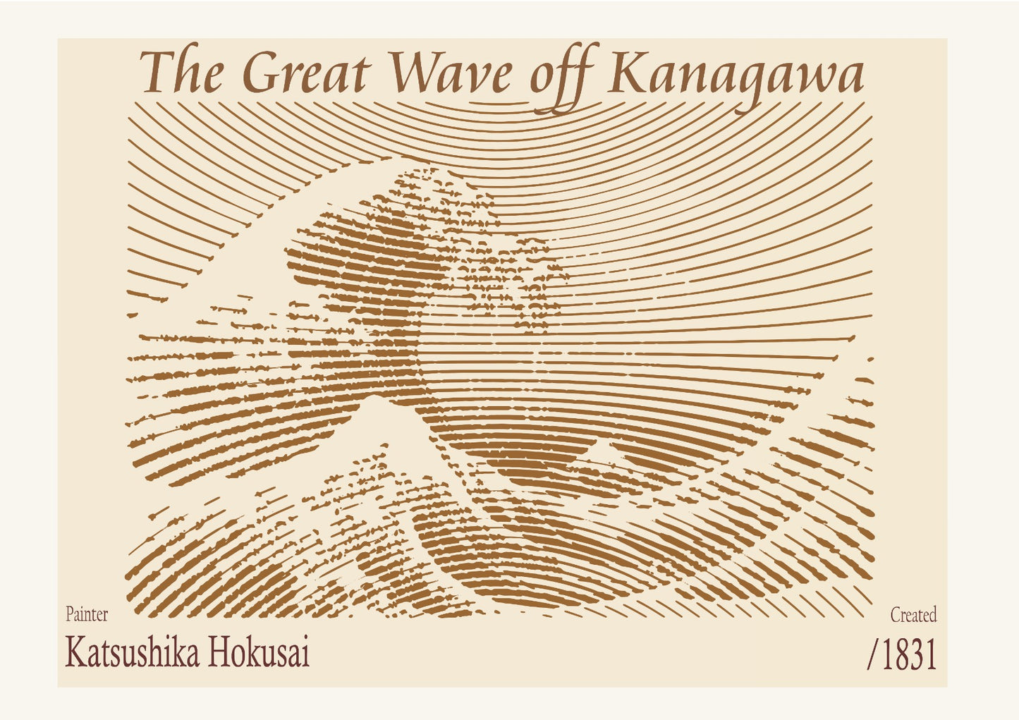 The Great Wave off Kanagawa – Katsushika Hokusai (1831)